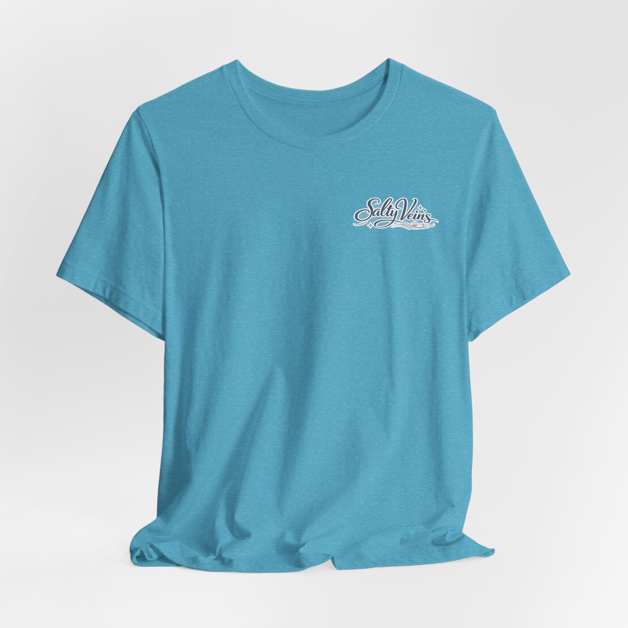 Salty Veins Beach Tee — Surf Graphic Short Sleeve Tee