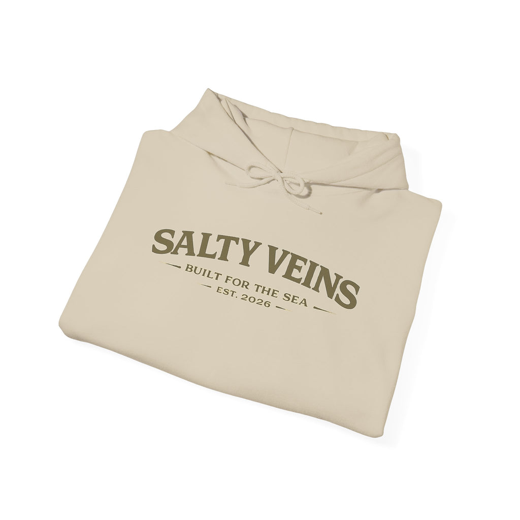 Sweat à capuche Salty Veins – Conçu pour la mer – Pull ras-du-cou Coastal