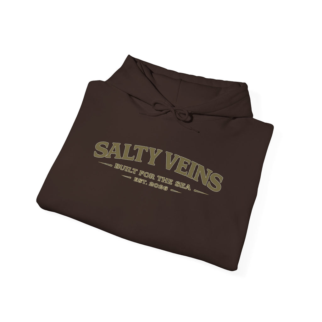 Sweat à capuche Salty Veins – Conçu pour la mer – Pull ras-du-cou Coastal