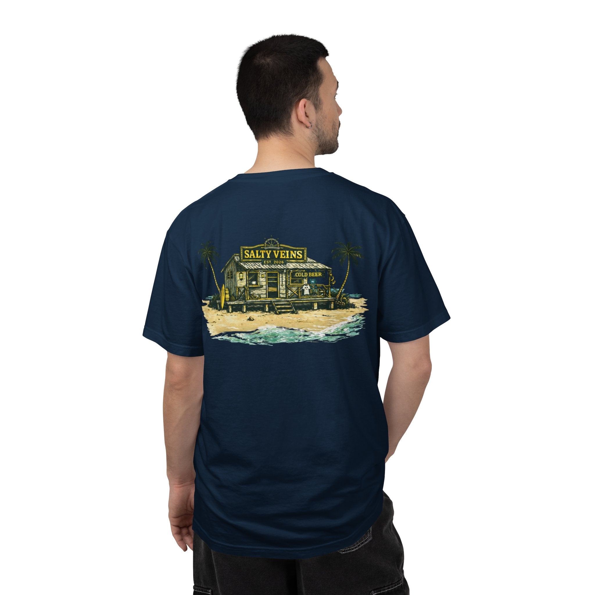 T-shirt Salty Veins Beach Shack