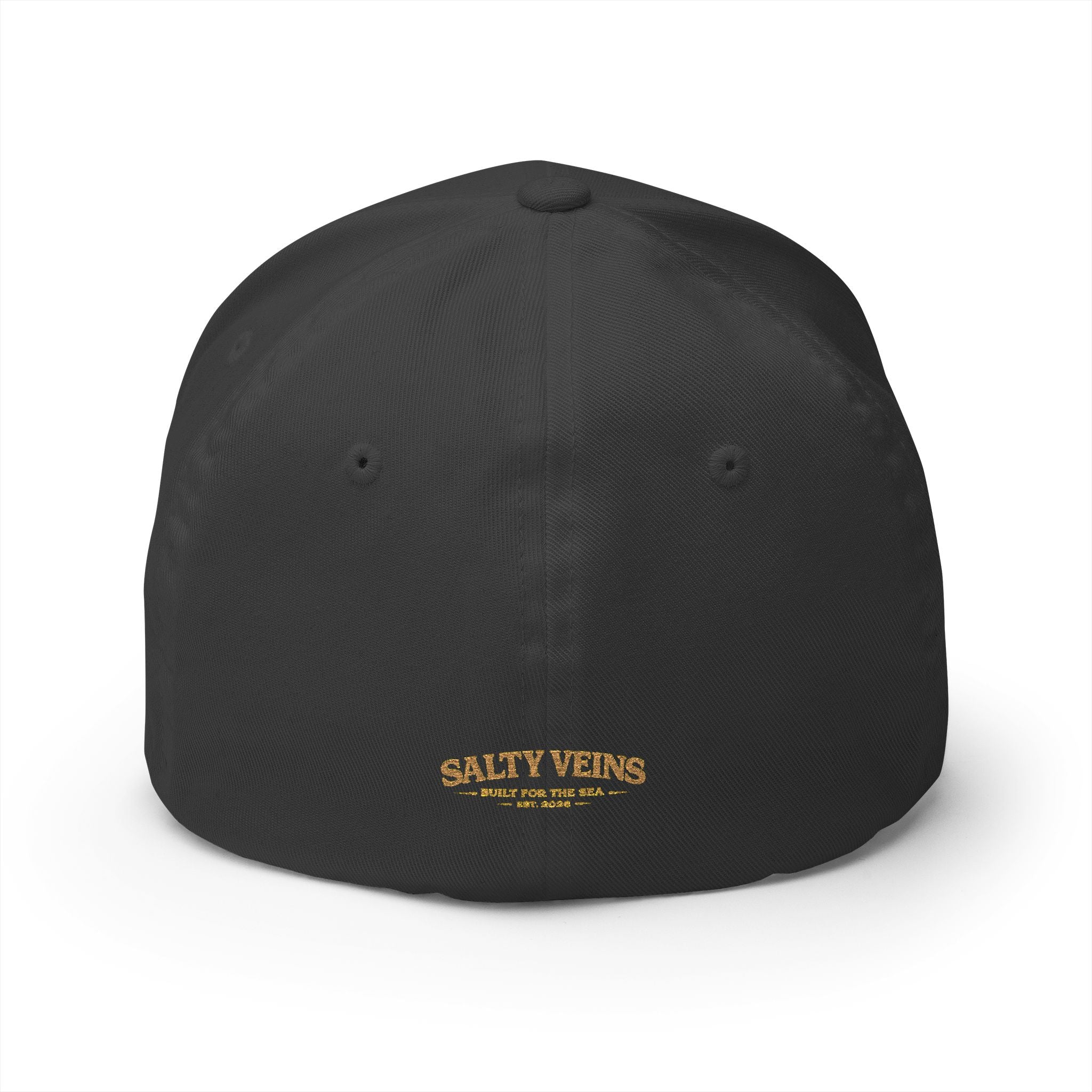 Casquette brodée Salty Veins — Chapeau fermé Beach Life