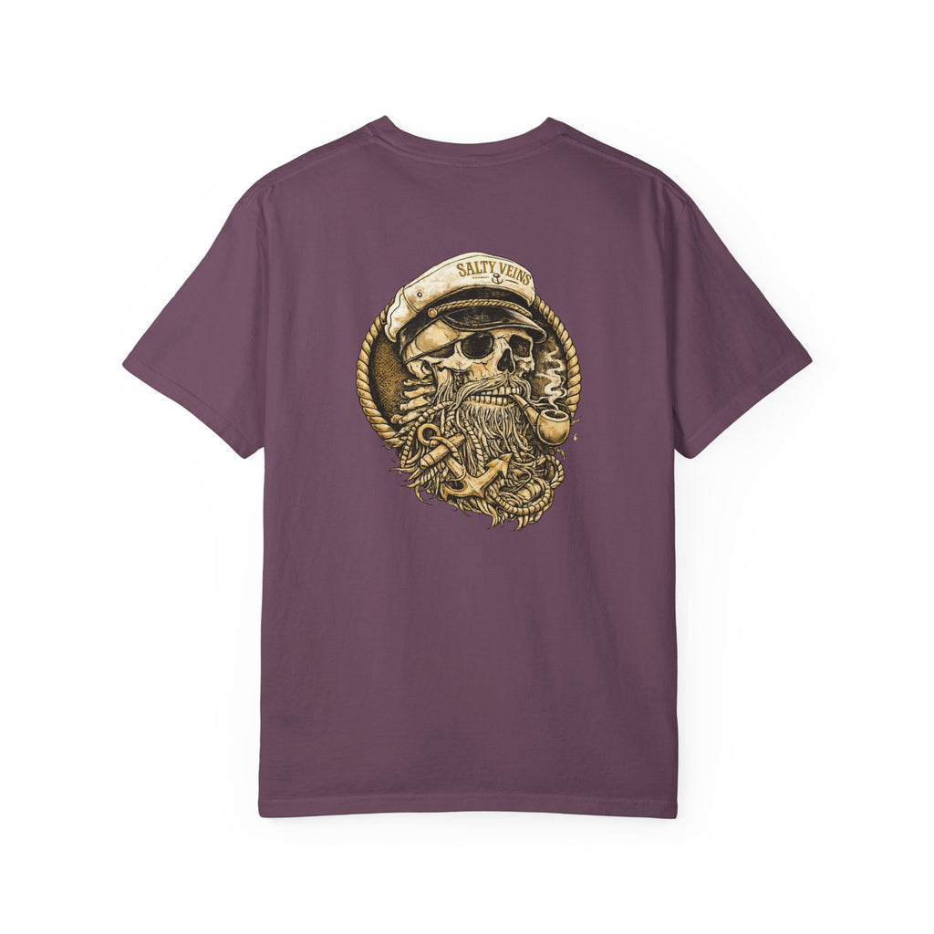 Salty Veins Skull Captain Tee