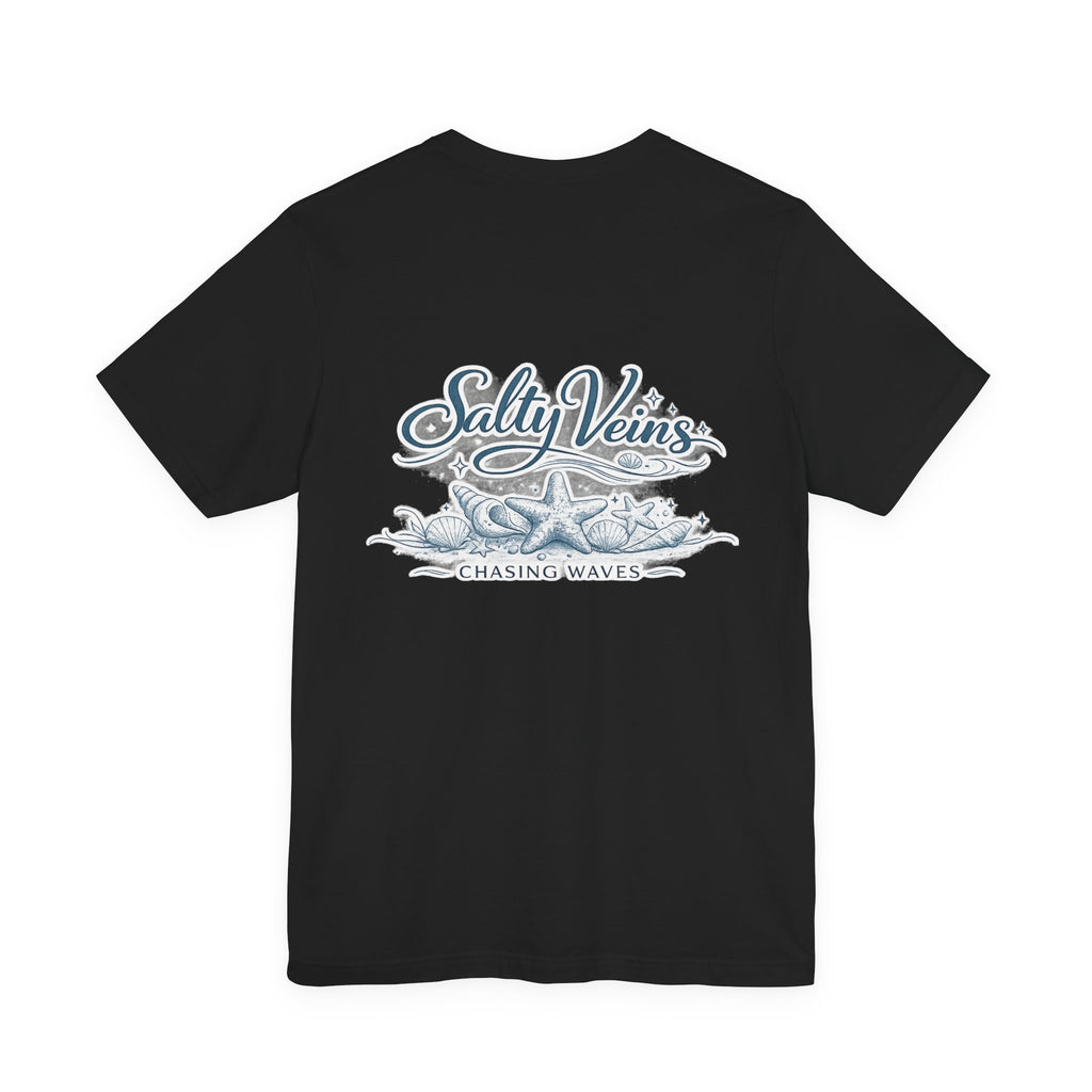 Salty Veins Beach Tee — Surf Graphic Short Sleeve Tee