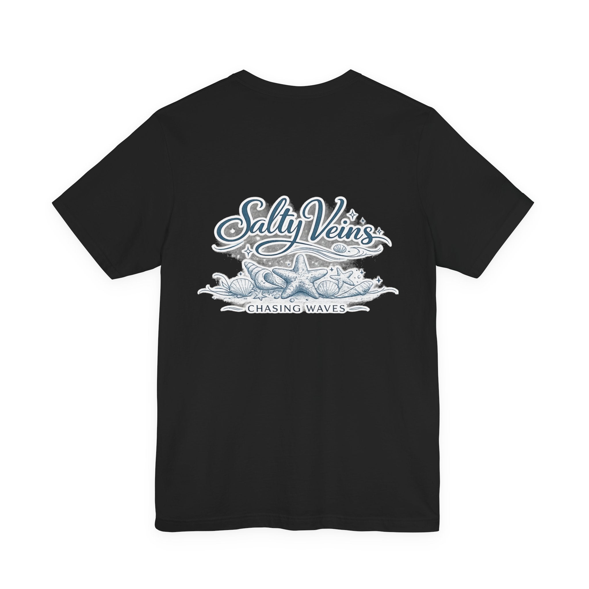 Salty Veins Beach Tee — Surf Graphic Short Sleeve Tee