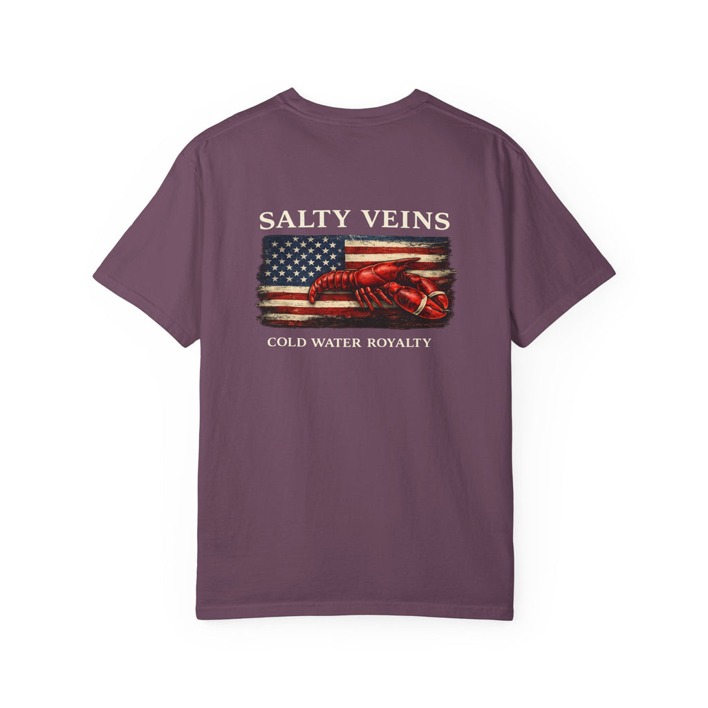 Salty Veins Cold Water Royalty Lobster Tee