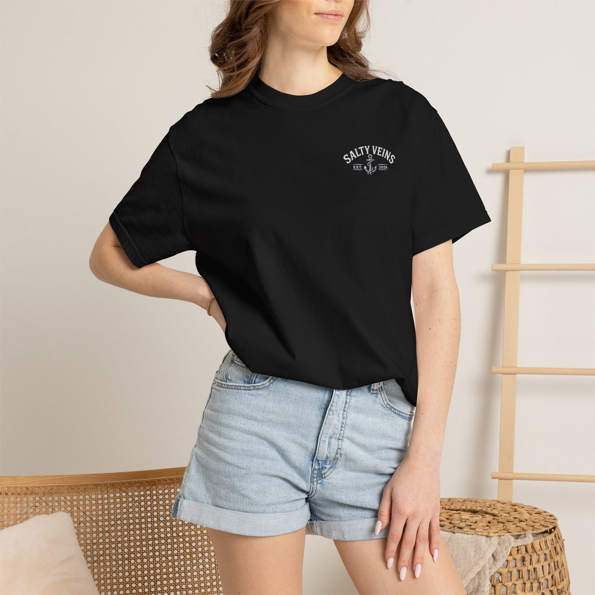 Salty Veins Support Local Fisherman Tee