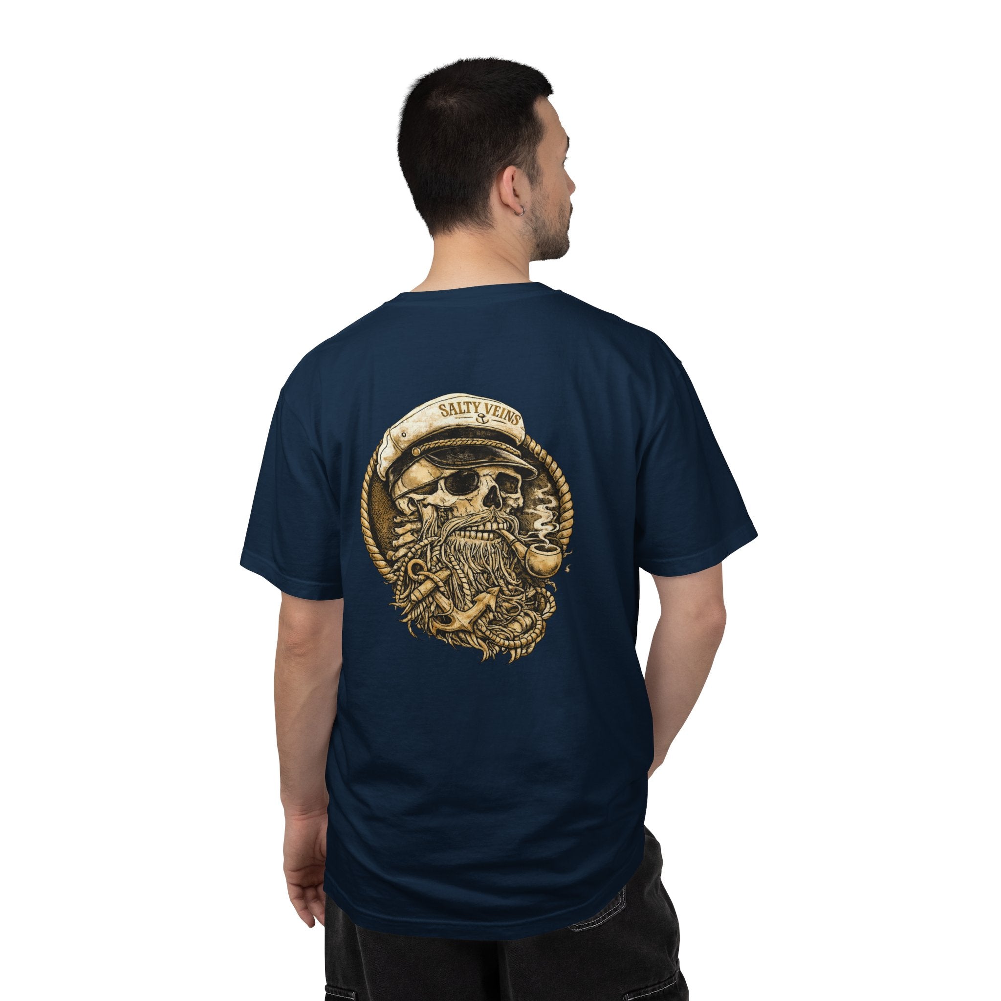 Salty Veins Skull Captain Tee