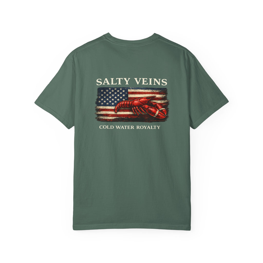 Salty Veins Cold Water Royalty Lobster Tee