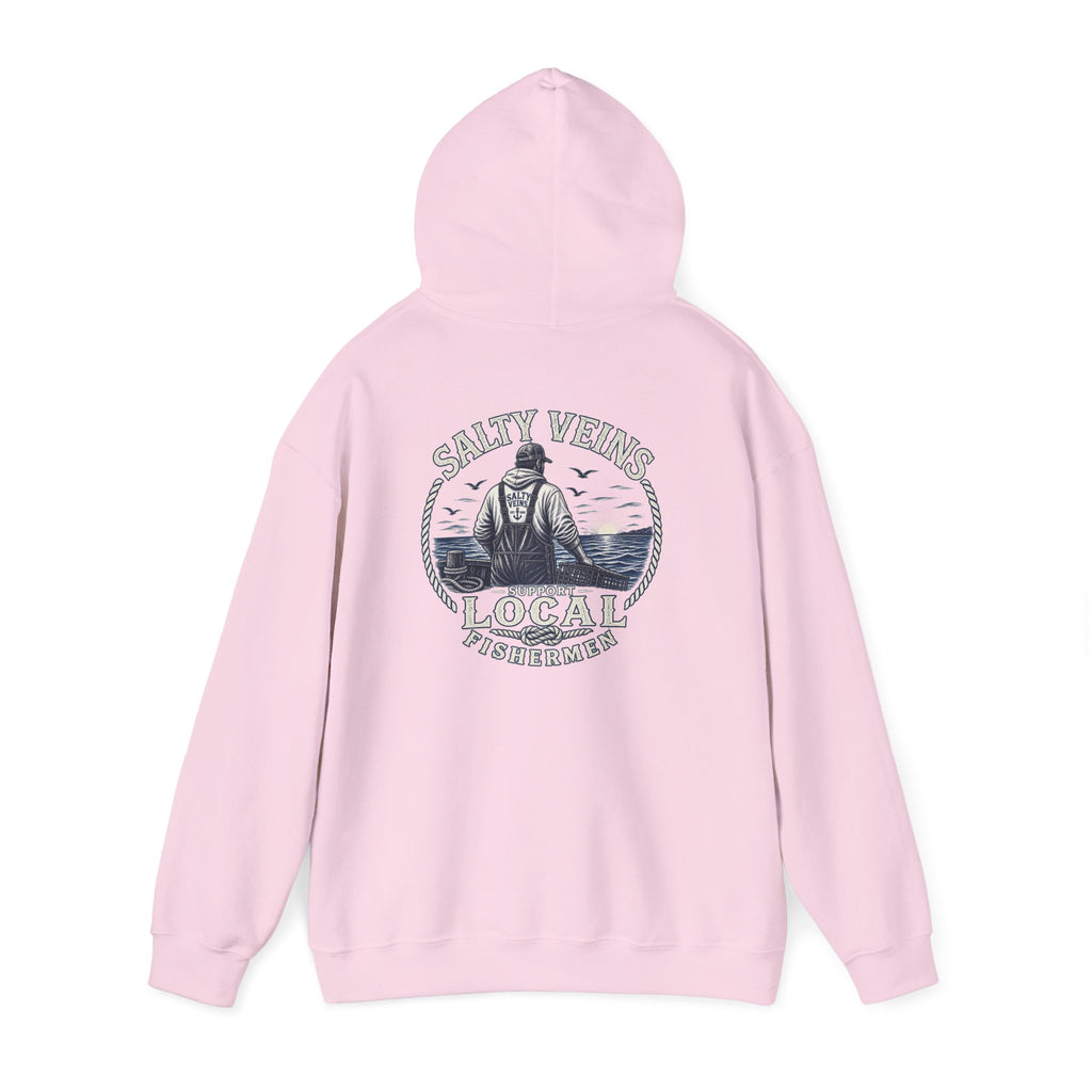 Salty Veins Support Local Fishermen Hoodie