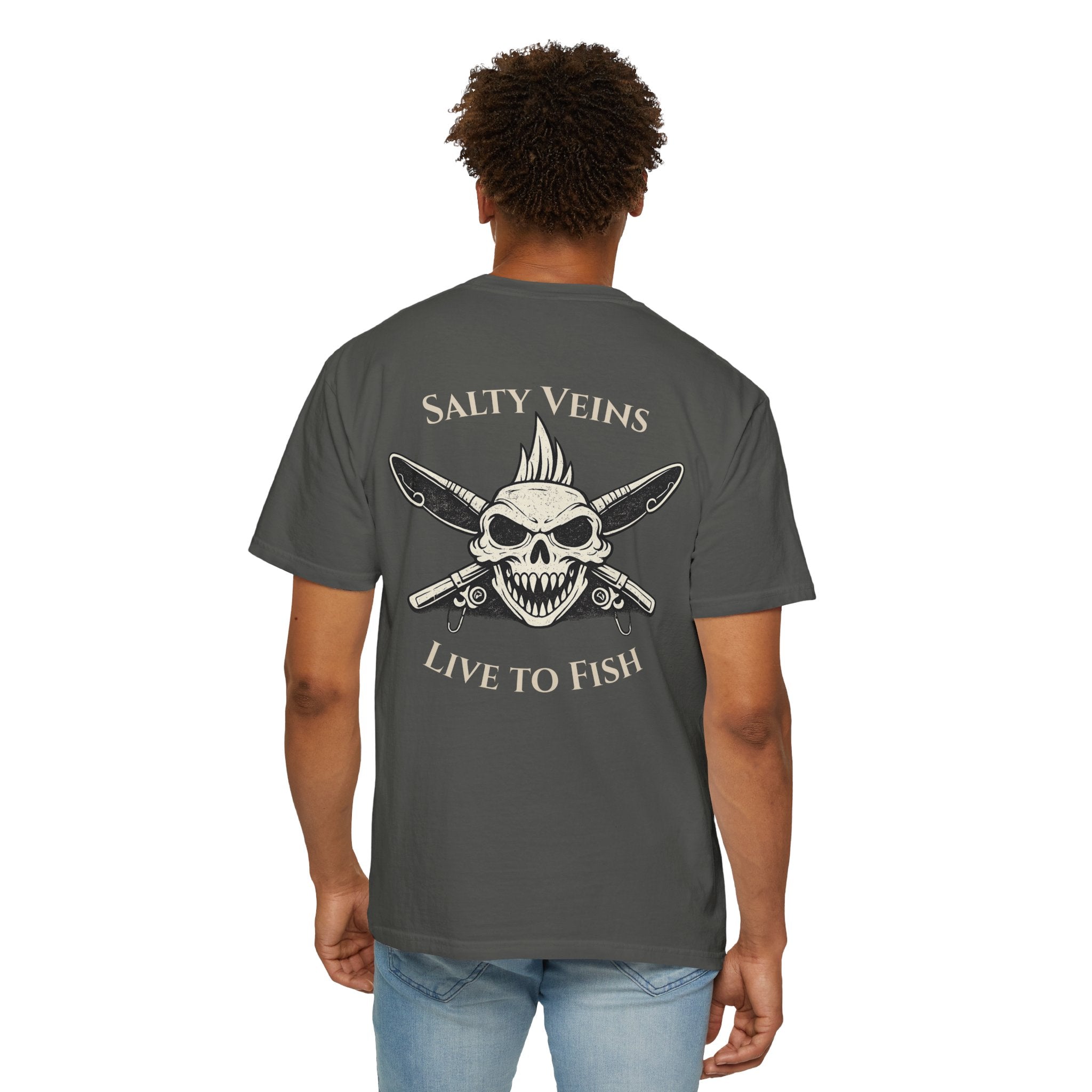 Salty Veins – Le t-shirt "Vis pour la pêche"