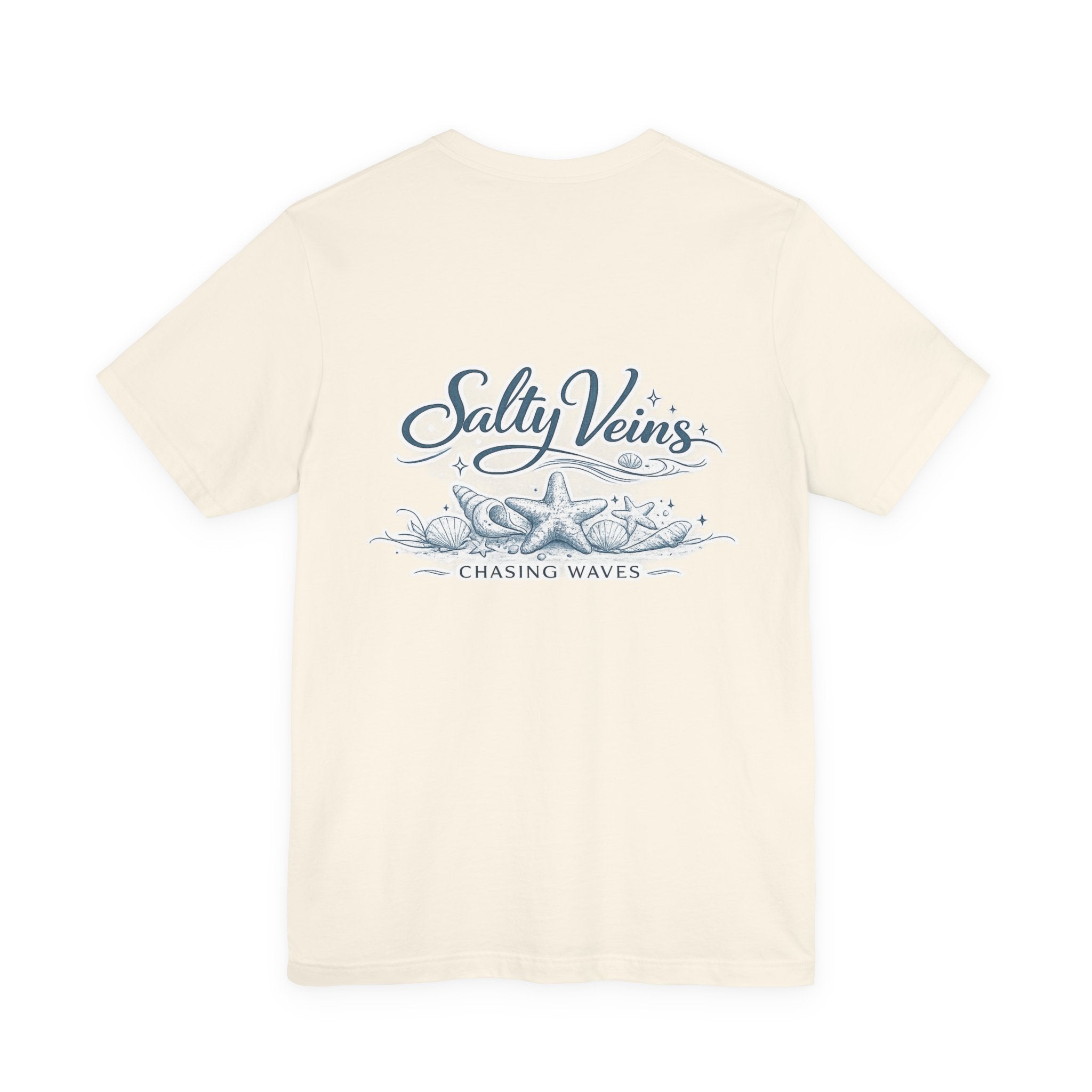 Salty Veins Beach Tee — Surf Graphic Short Sleeve Tee