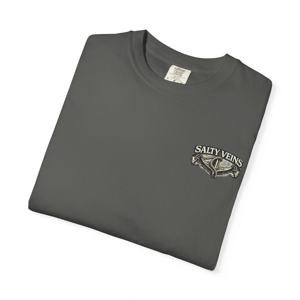 T-shirt graphique Salty Veins Anchor (Lost 'Til The End) — T-shirt col rond vintage nautique