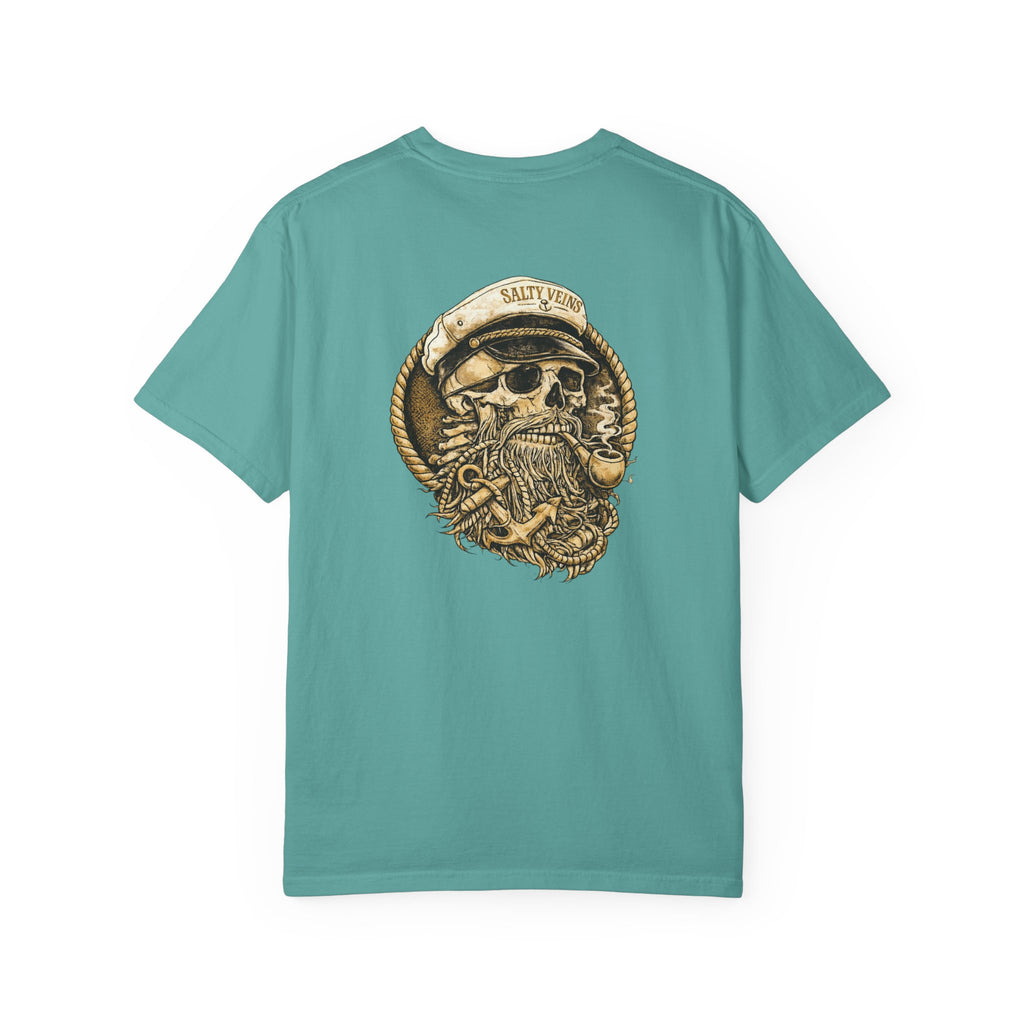 Salty Veins Skull Captain Tee
