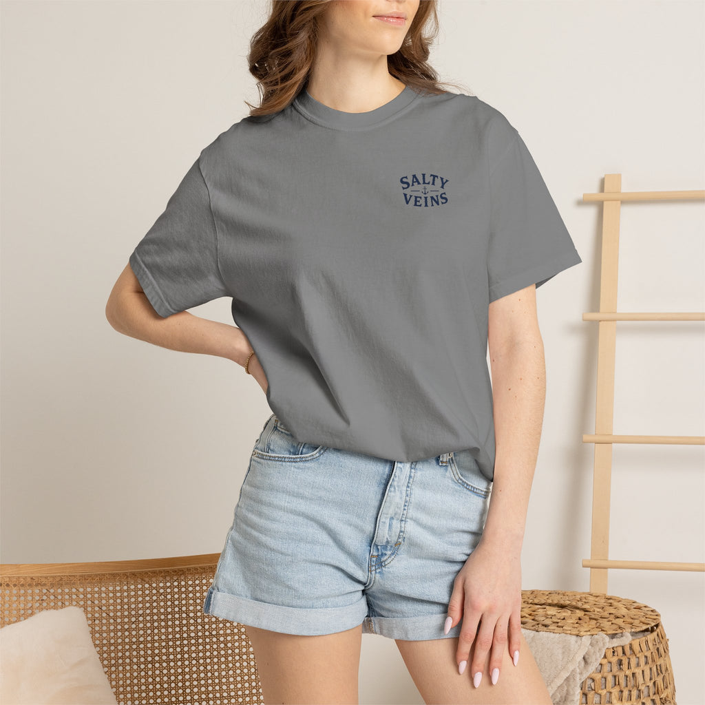 Salty Veins Off the Clock Tee