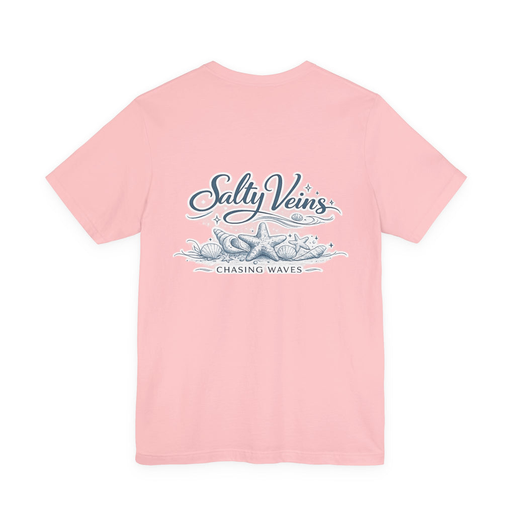 Salty Veins Beach Tee — Surf Graphic Short Sleeve Tee