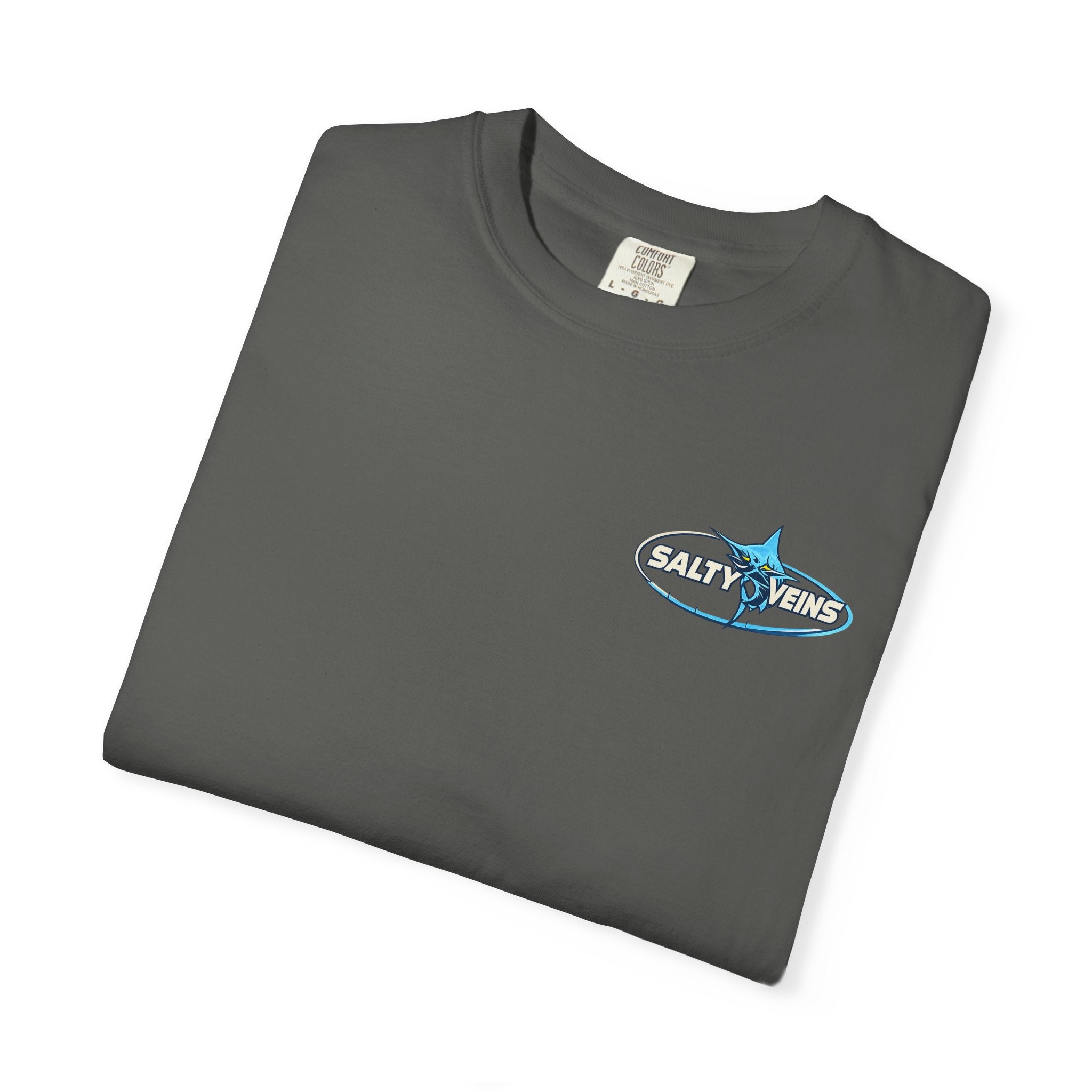 Salty Veins Shut Up and Reel Marlin Tee