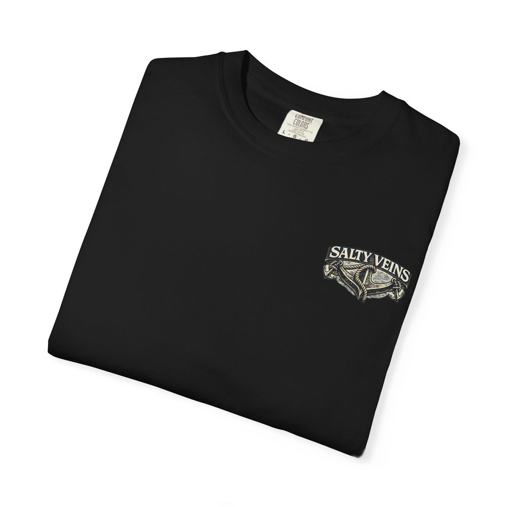 T-shirt graphique Salty Veins Anchor (Lost 'Til The End) — T-shirt col rond vintage nautique
