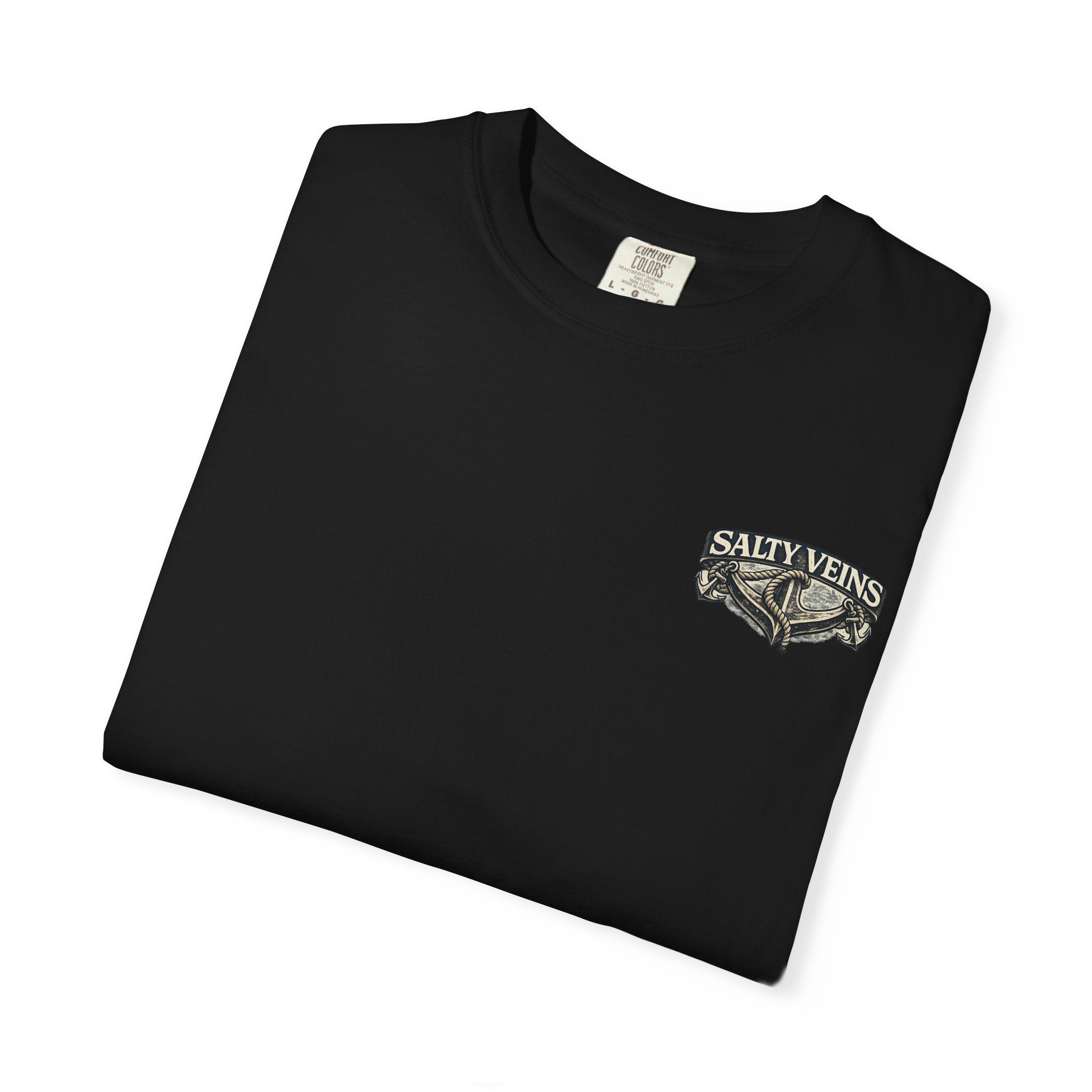T-shirt graphique Salty Veins Anchor (Lost 'Til The End) — T-shirt col rond vintage nautique