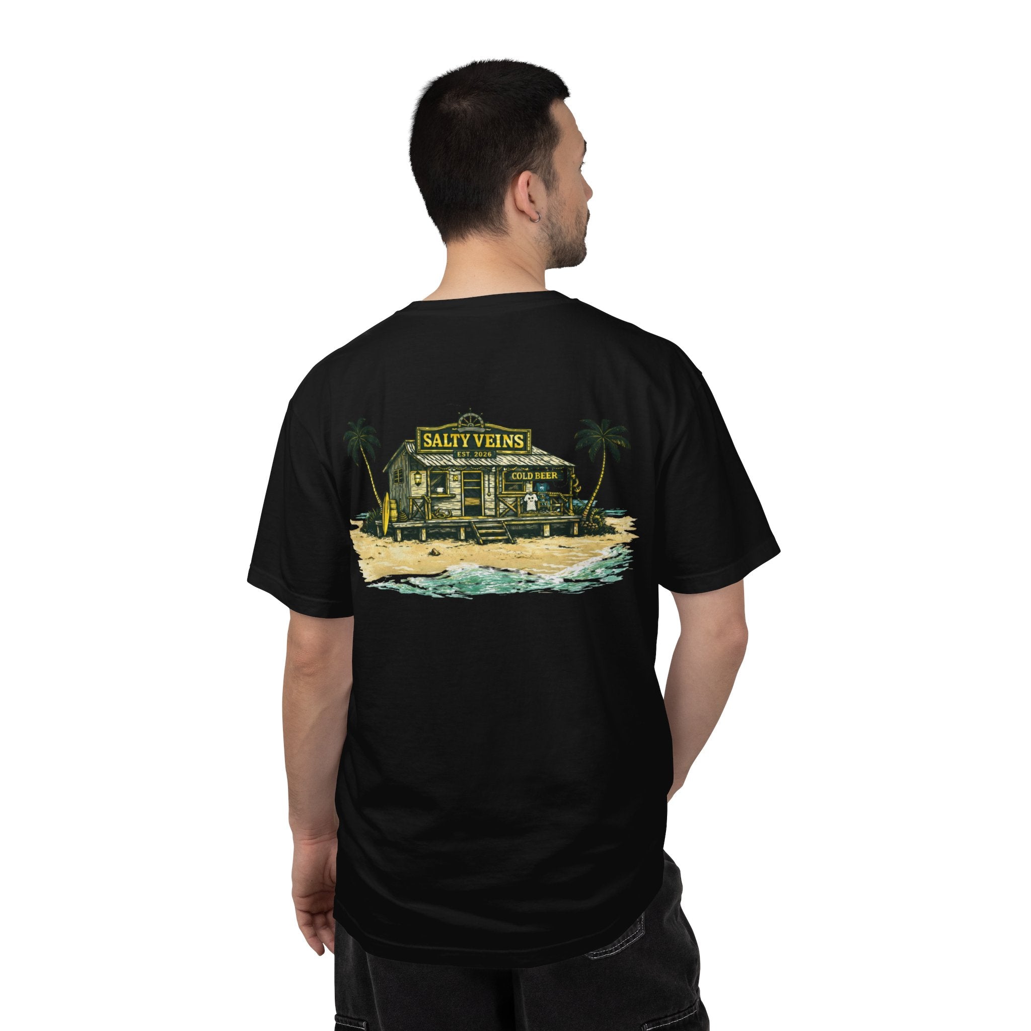 T-shirt Salty Veins Beach Shack