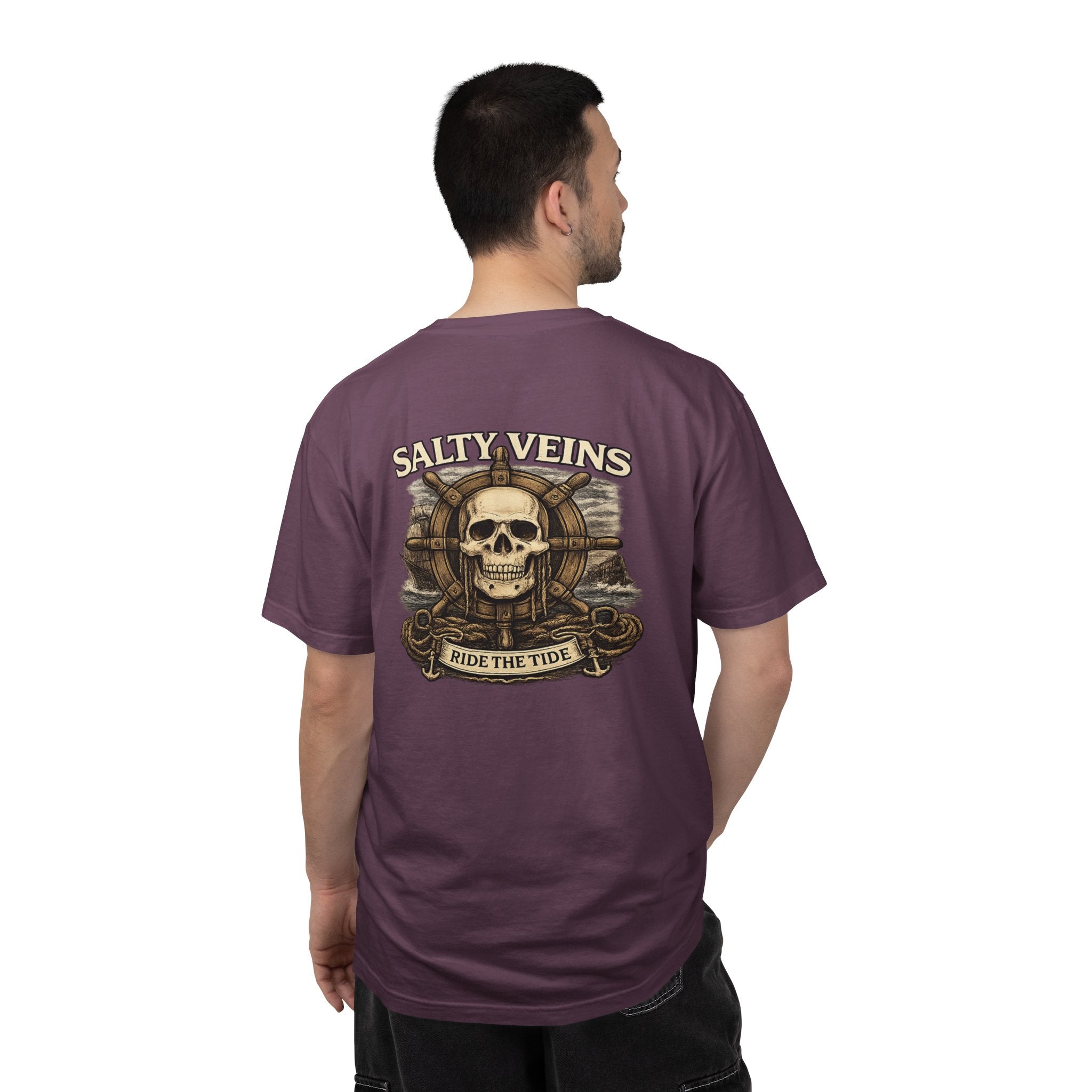 T-shirt Crâne & Casque Salty Veins
