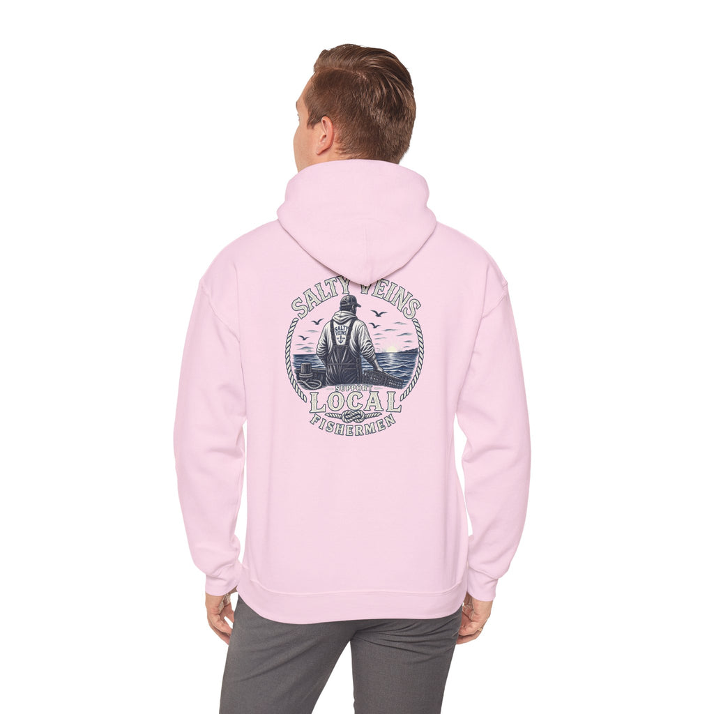 Salty Veins Support Local Fishermen Hoodie