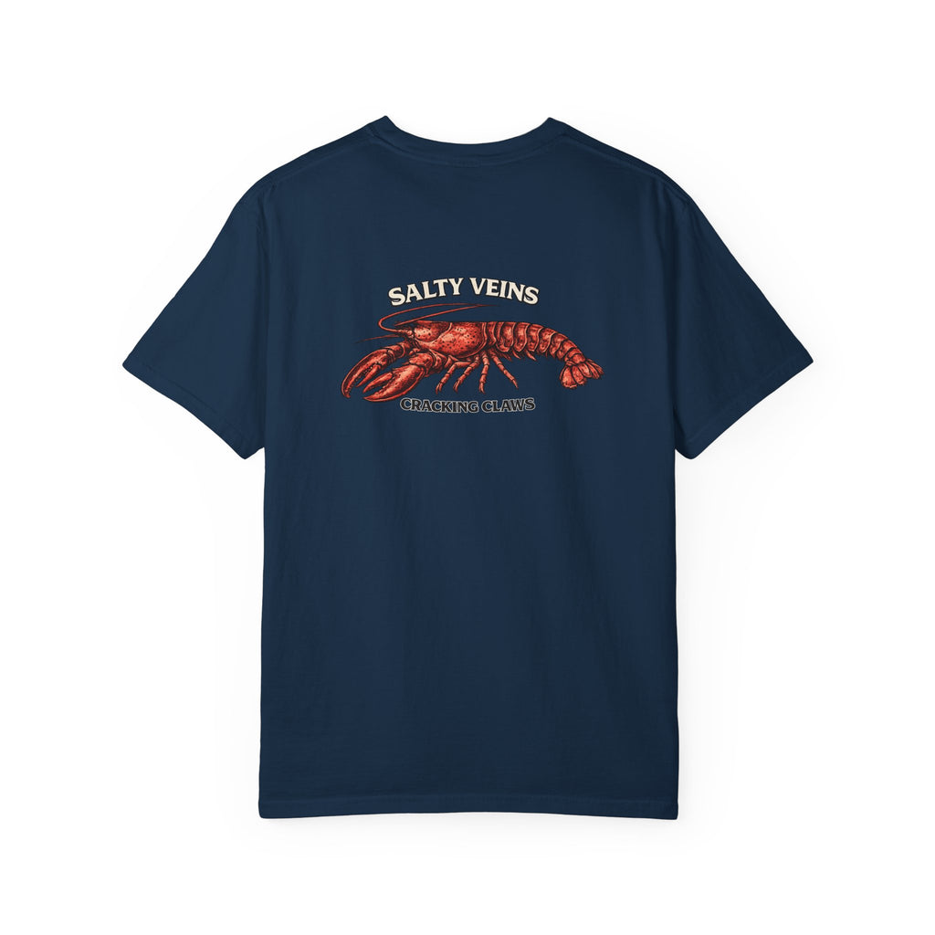 T-shirt Homard Salty Veins — T-shirt graphique « Cracking Claws »