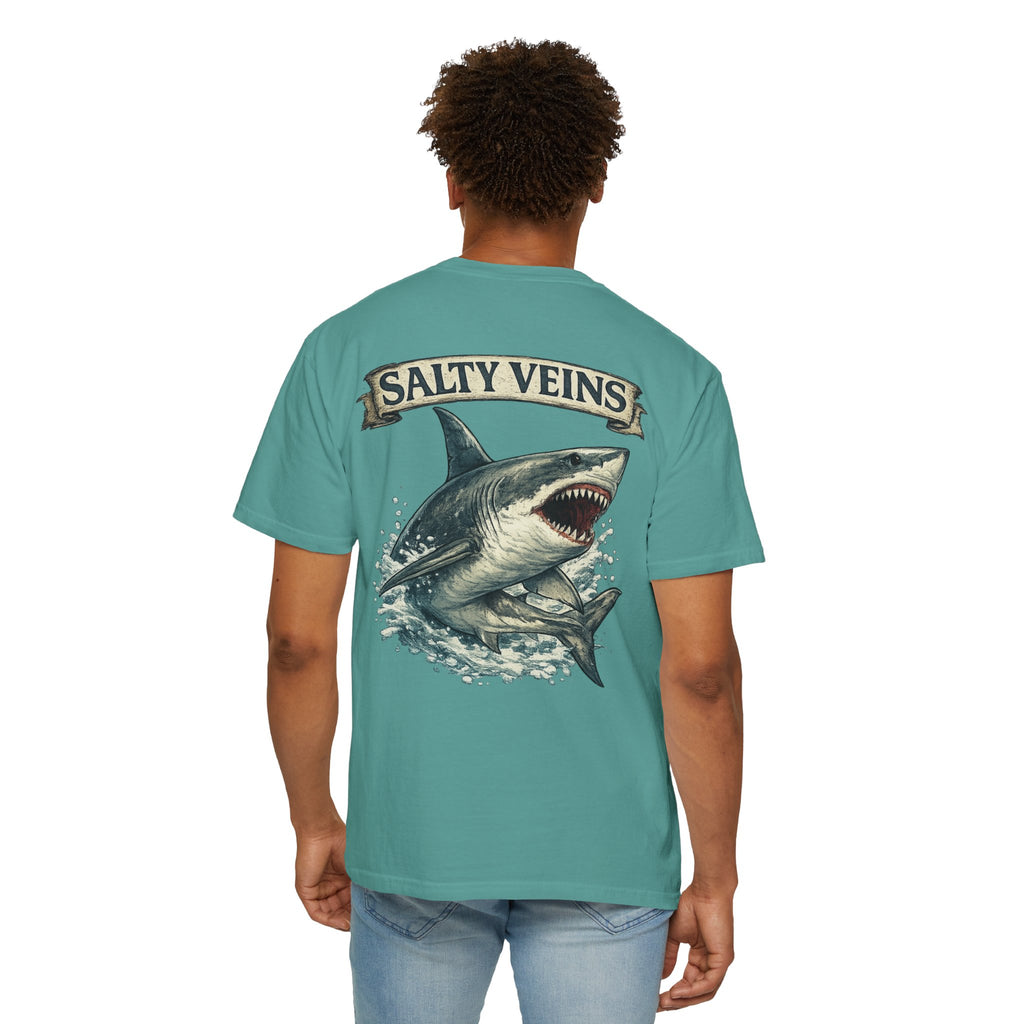 Salty Veins Great White Shark Tee