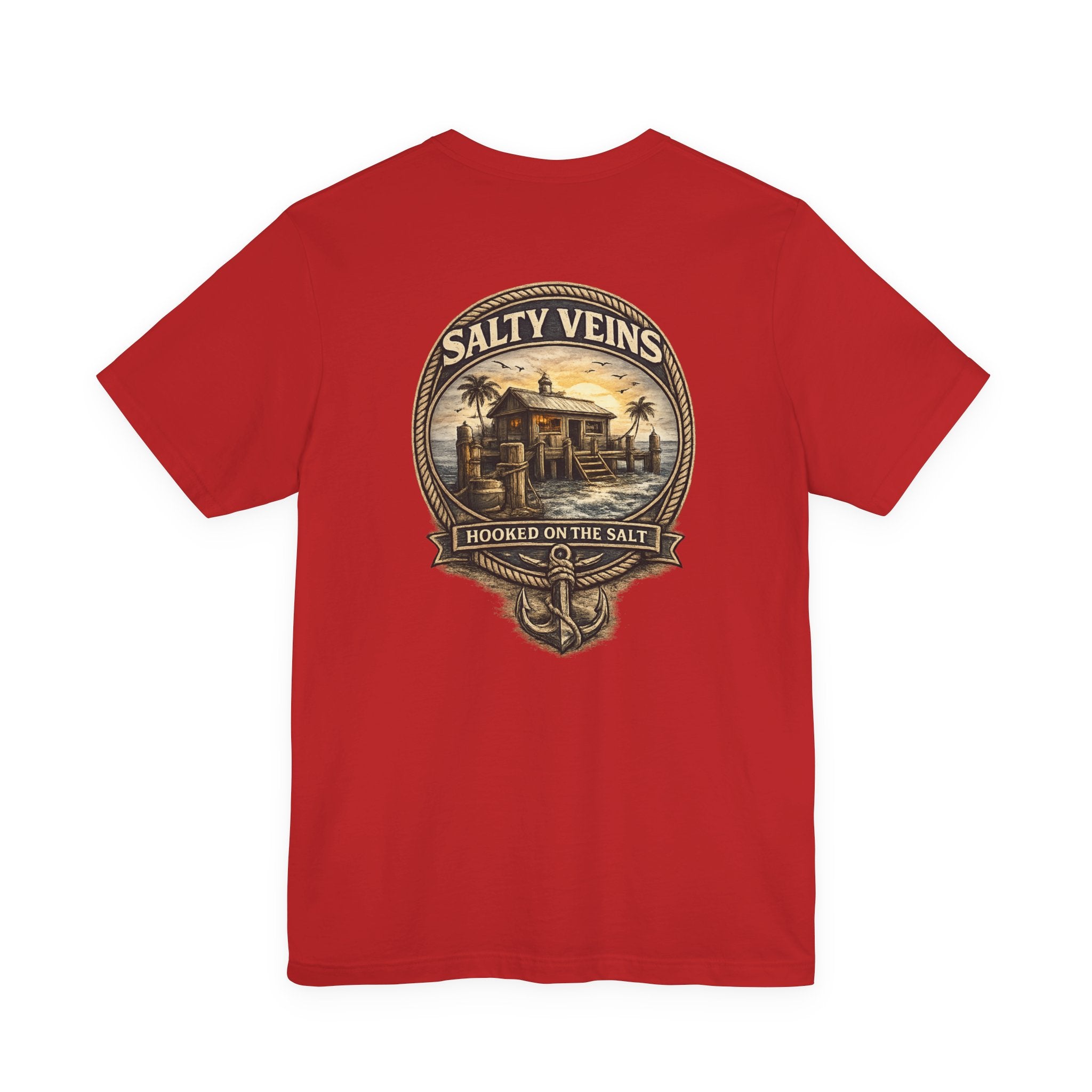 Salty Veins Hooked on the Salt Beach House Tee
