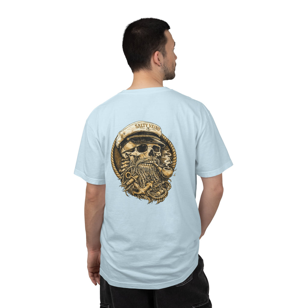 Salty Veins Skull Captain Tee