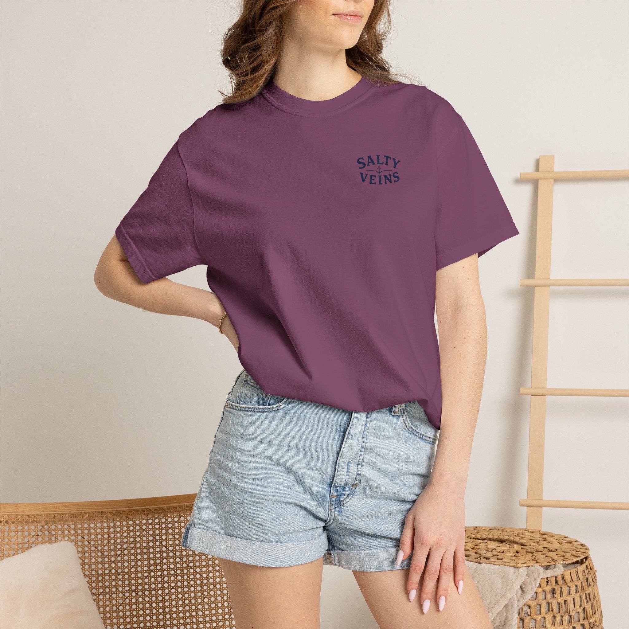 Salty Veins Off the Clock Tee