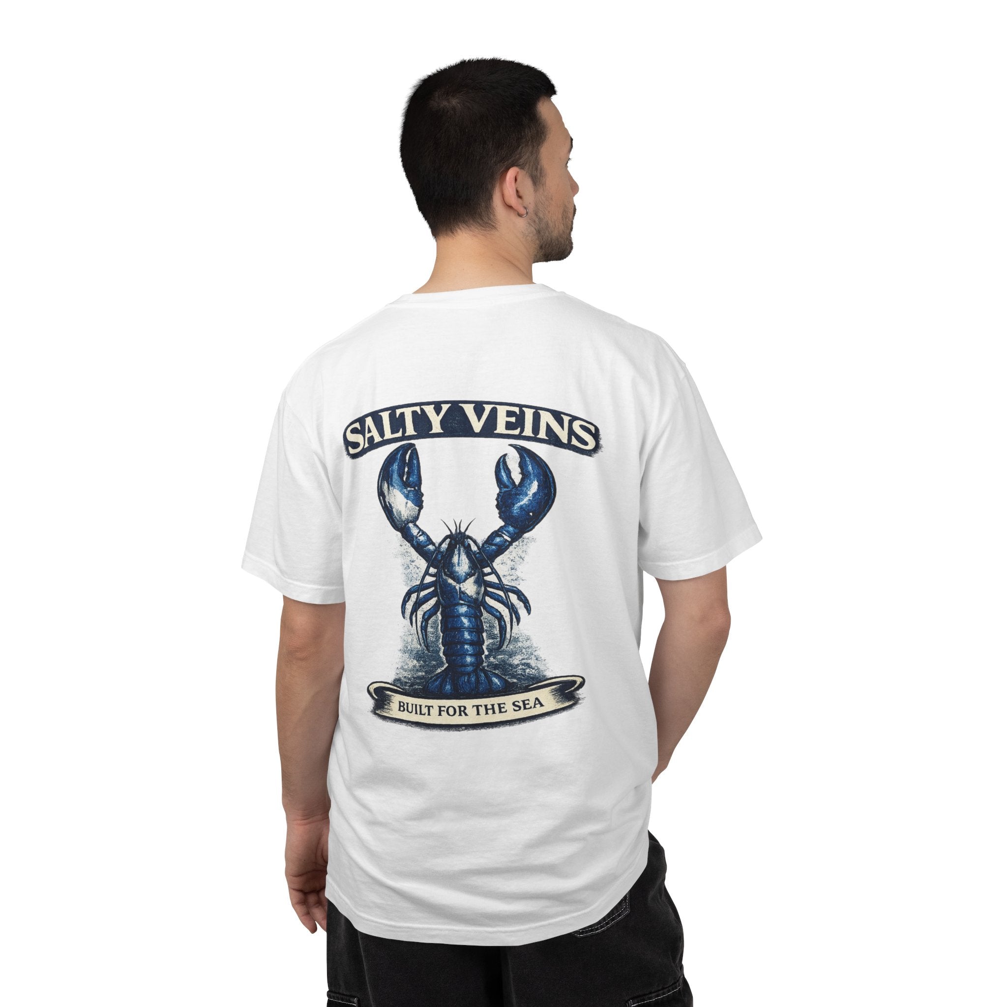 Salty Veins Blue Lobster Tee