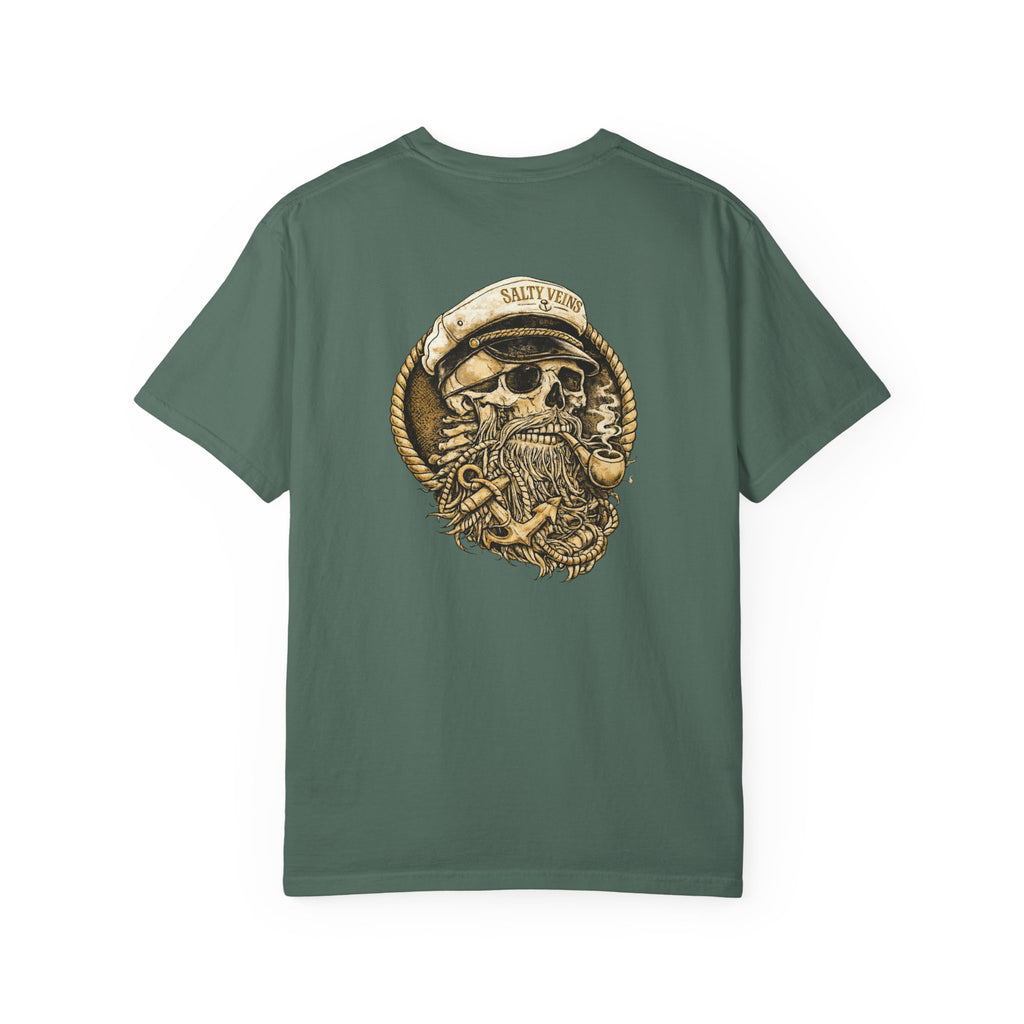 Salty Veins Skull Captain Tee
