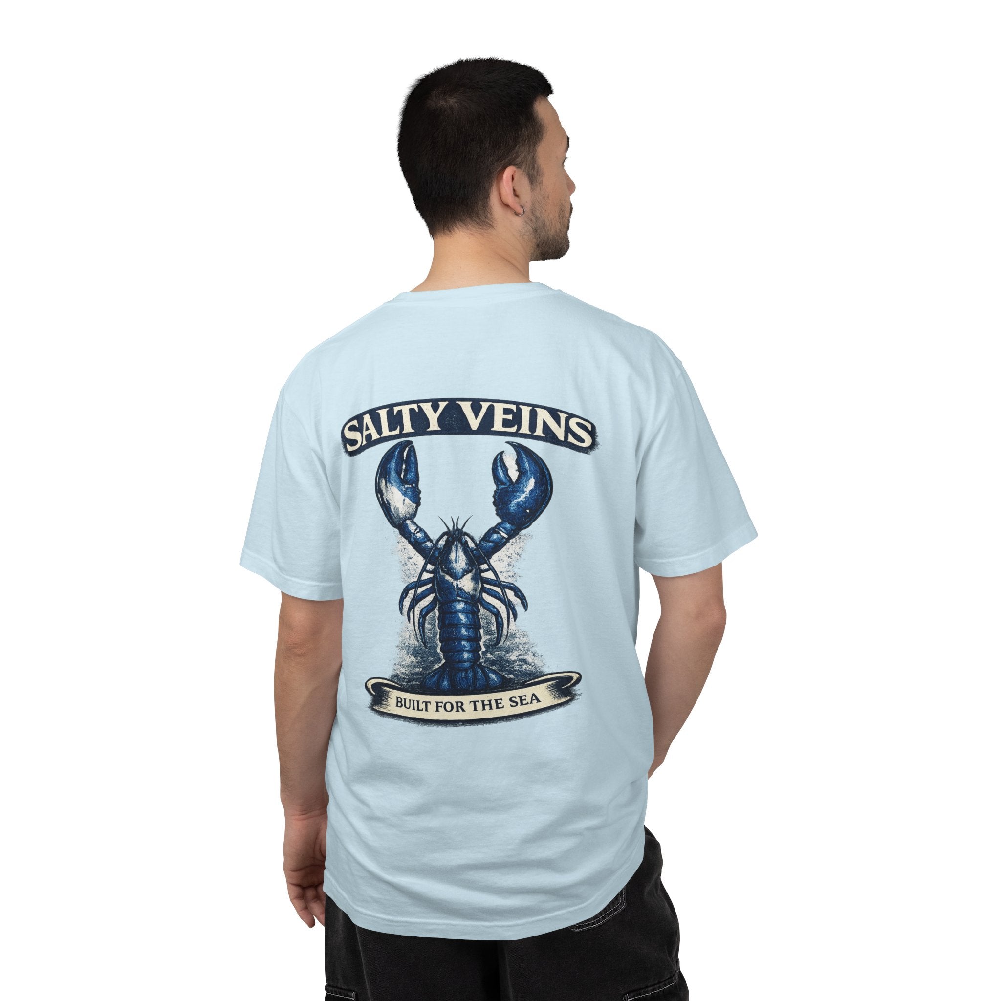 Salty Veins Blue Lobster Tee