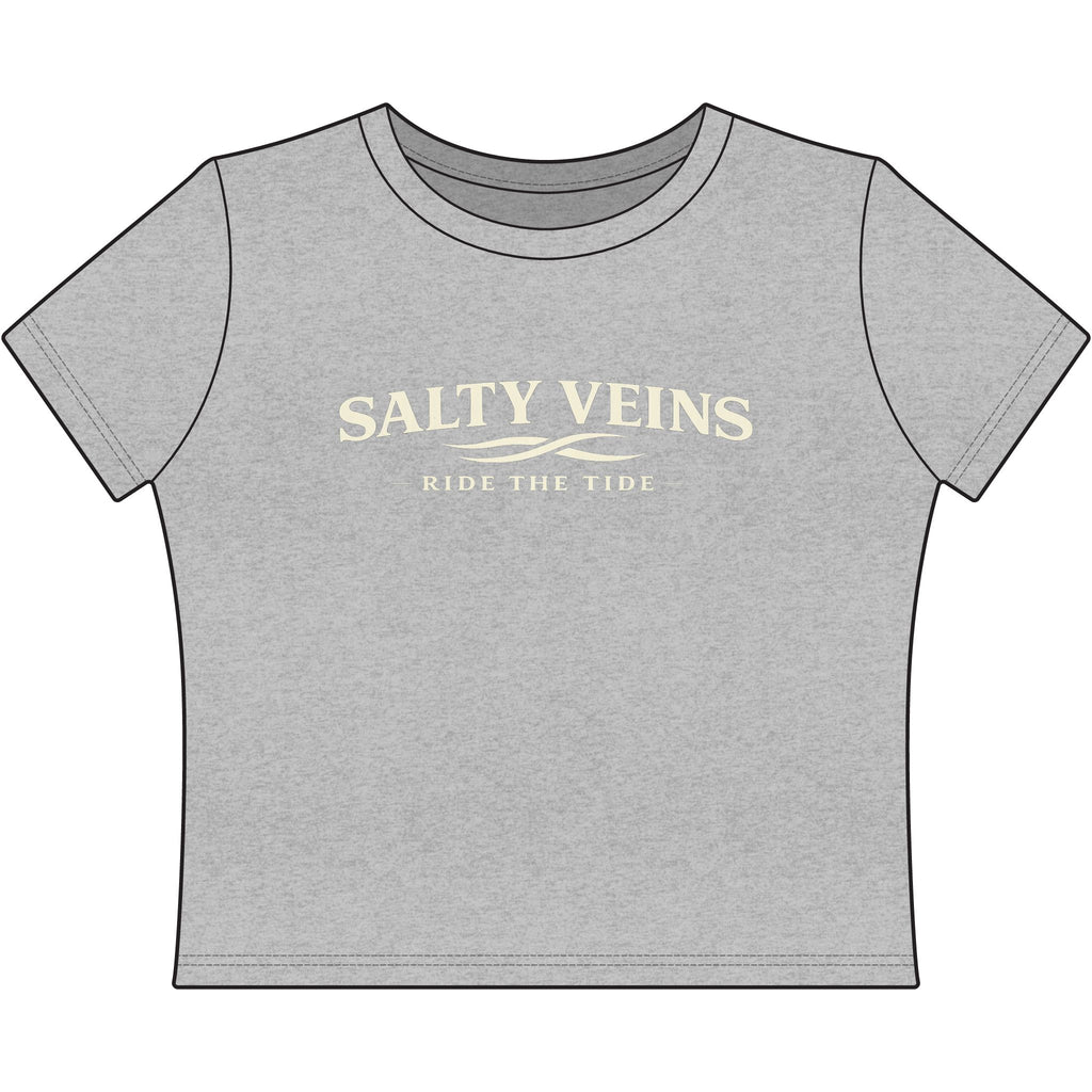 Salty Veins Women's Cropped Logo Tee