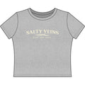 Salty Veins Women's Cropped Logo Tee