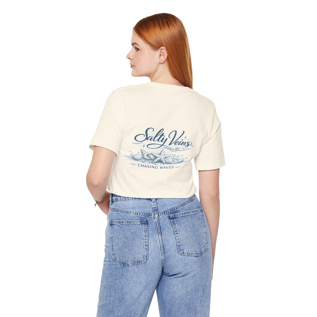 Salty Veins Beach Tee — Surf Graphic Short Sleeve Tee