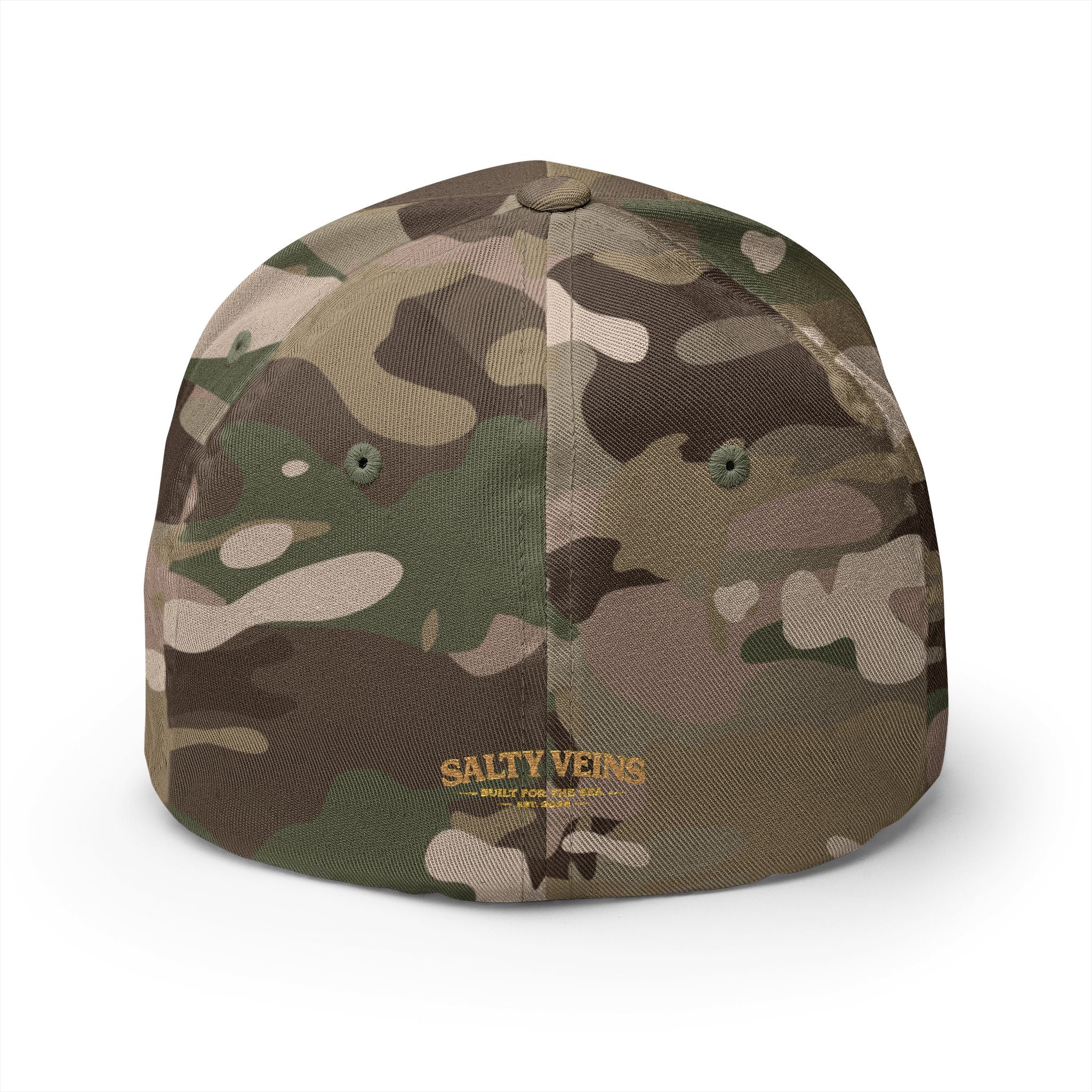 Casquette brodée Salty Veins — Chapeau fermé Beach Life