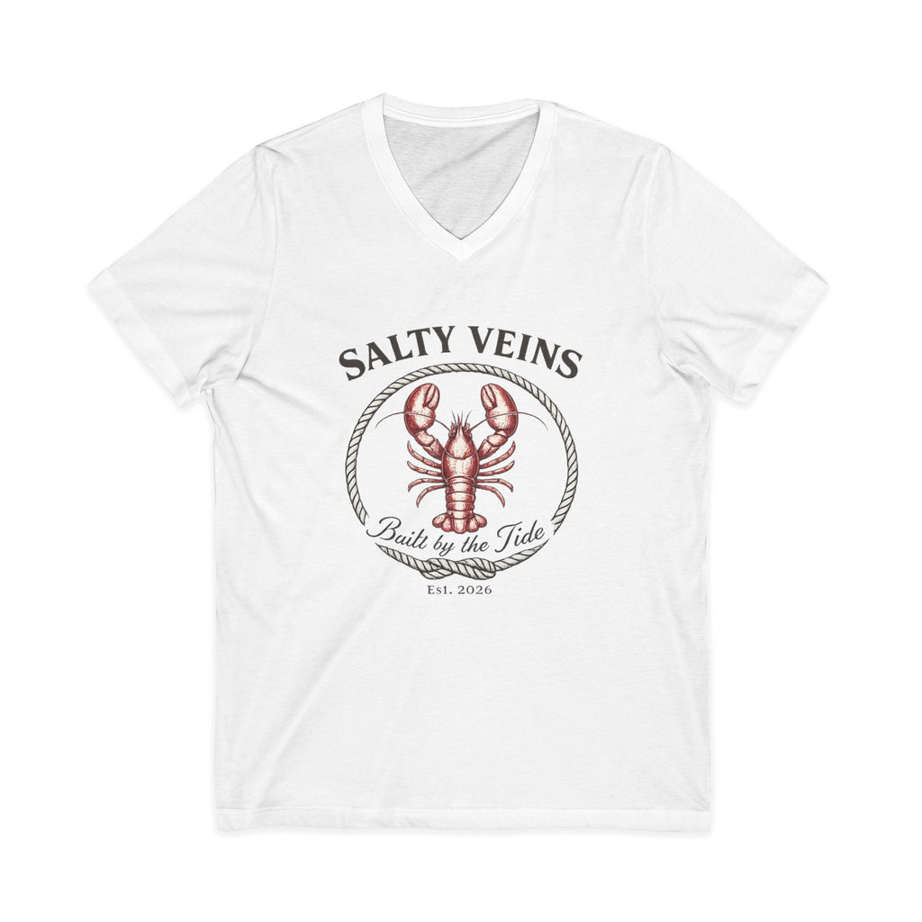 Salty Veins Lobster V-Neck Tee