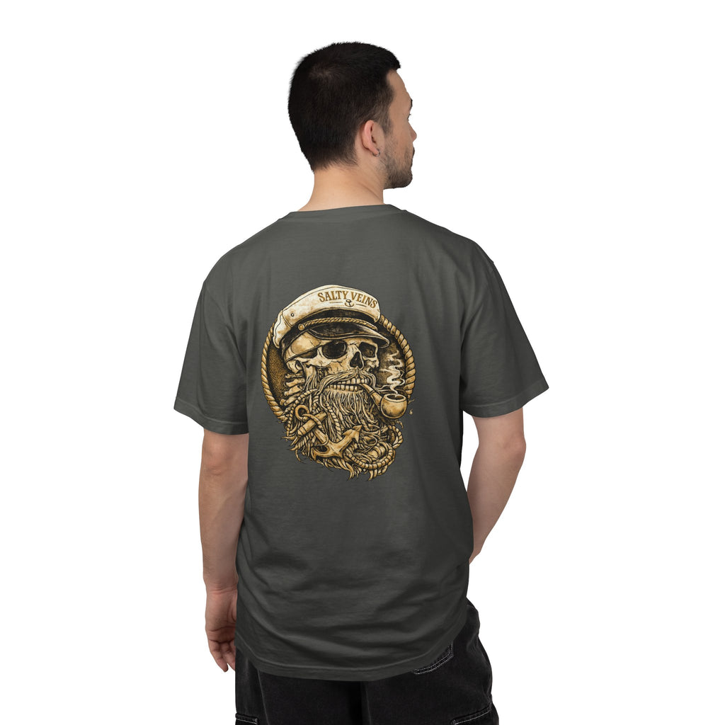 Salty Veins Skull Captain Tee