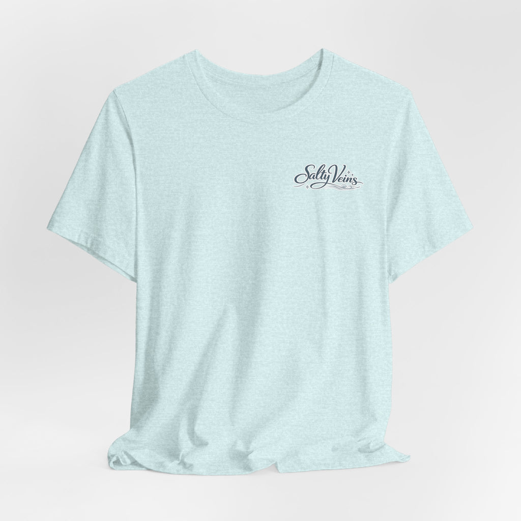 Salty Veins Beach Tee — Surf Graphic Short Sleeve Tee