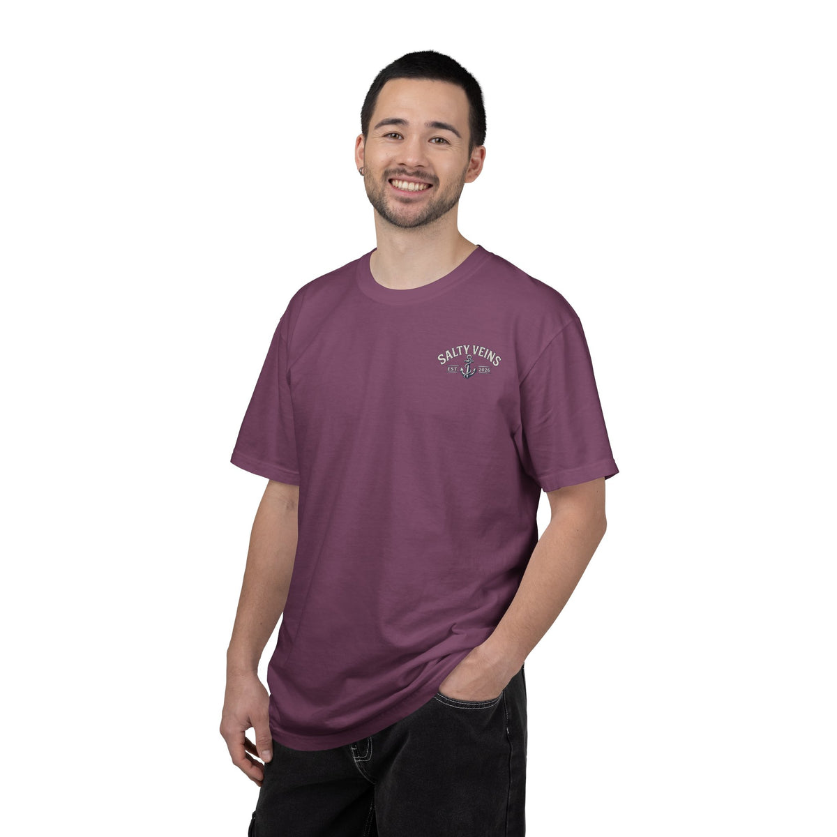 Salty Veins Support Local Fisherman Tee