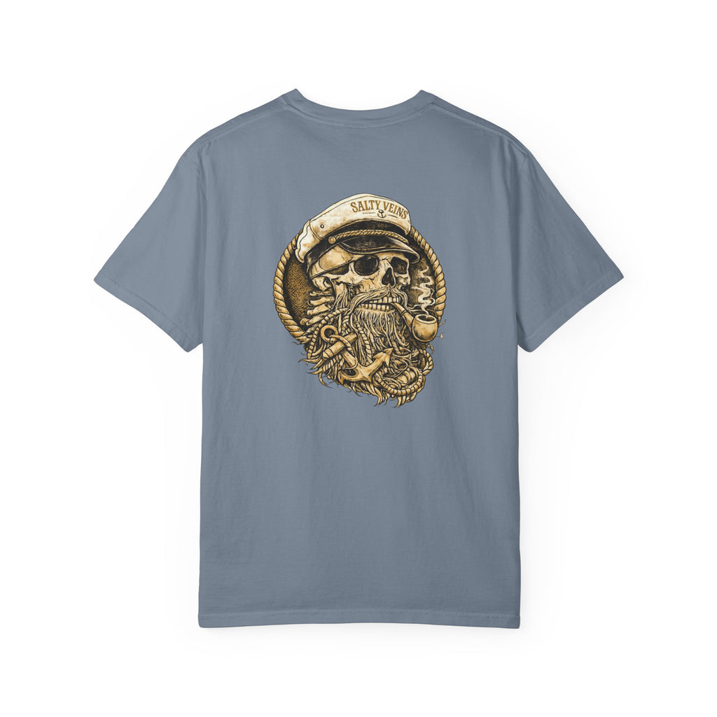 Salty Veins Skull Captain Tee