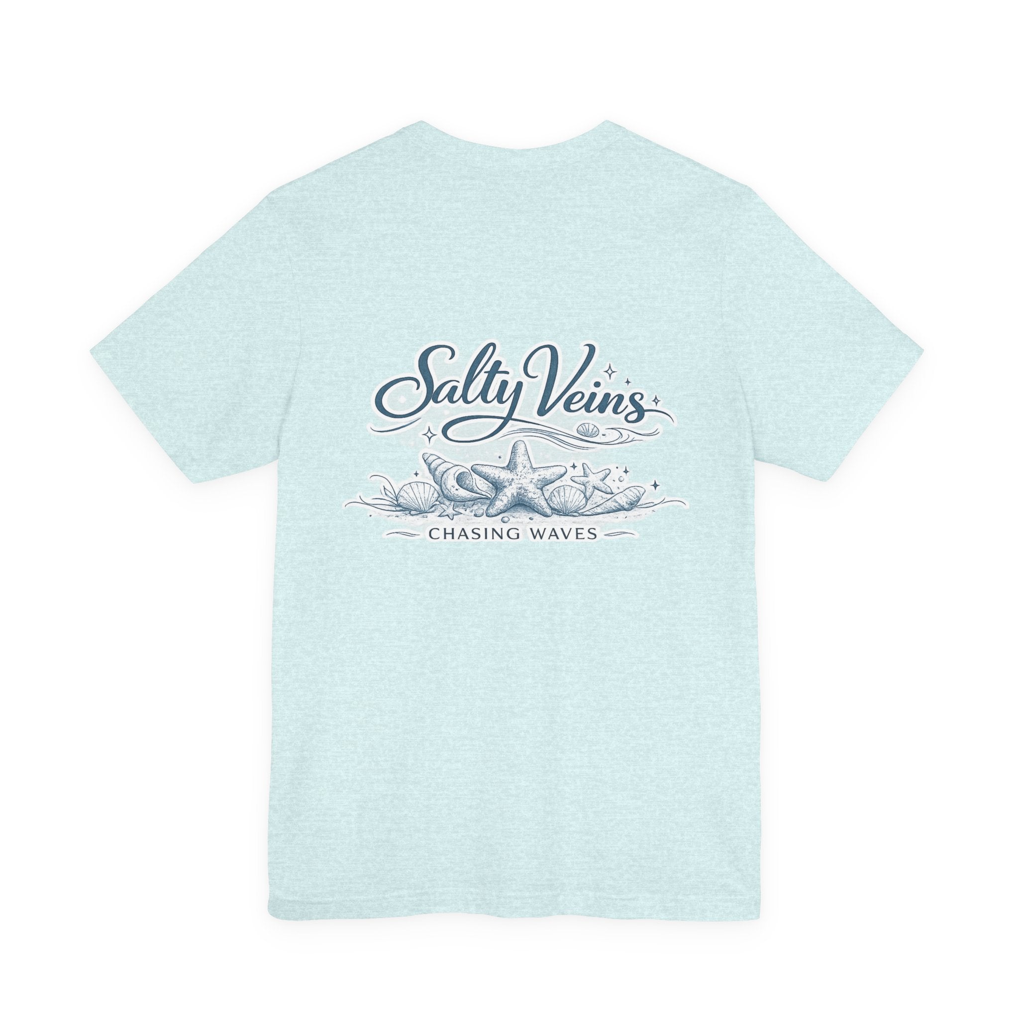 Salty Veins Beach Tee — Surf Graphic Short Sleeve Tee