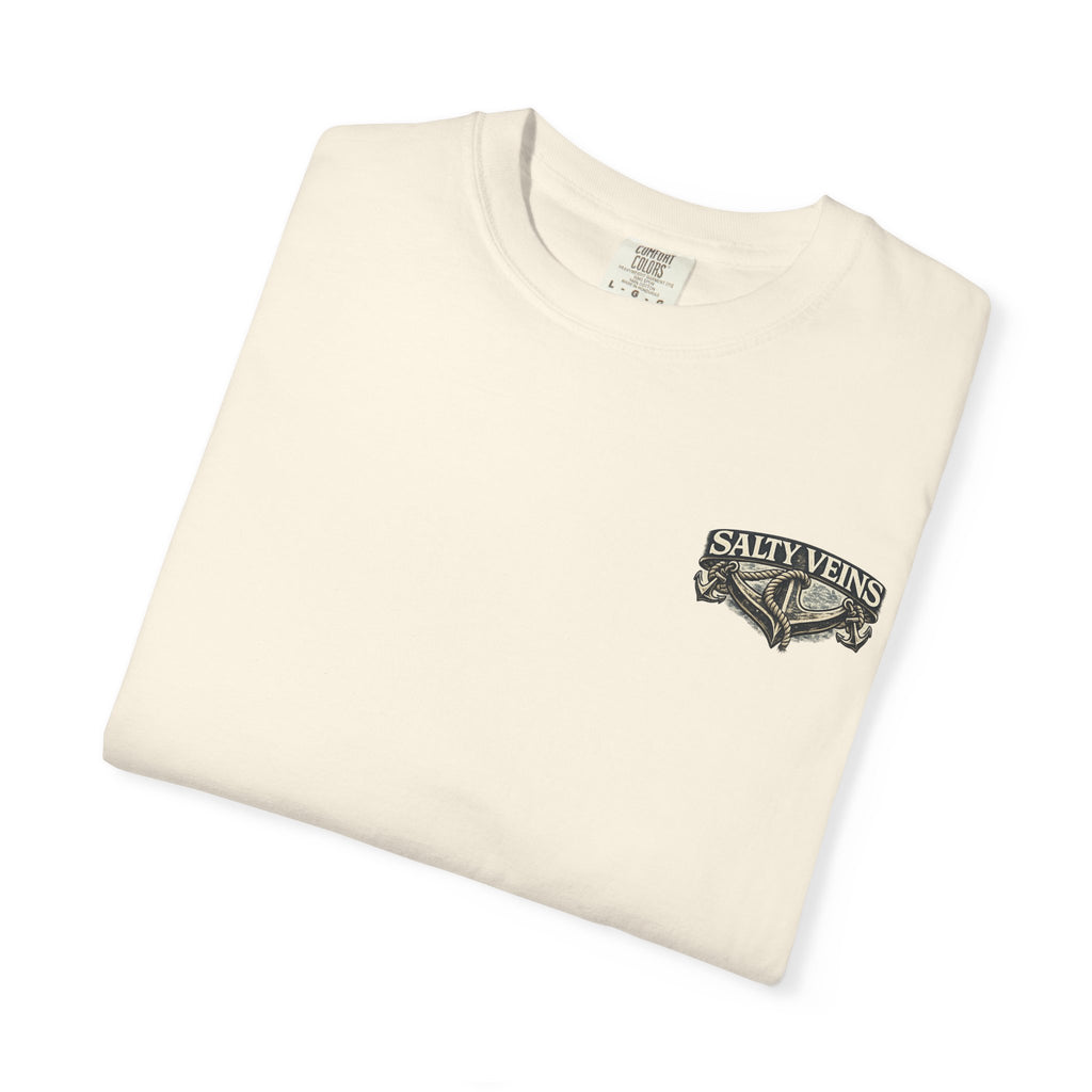 T-shirt graphique Salty Veins Anchor (Lost 'Til The End) — T-shirt col rond vintage nautique