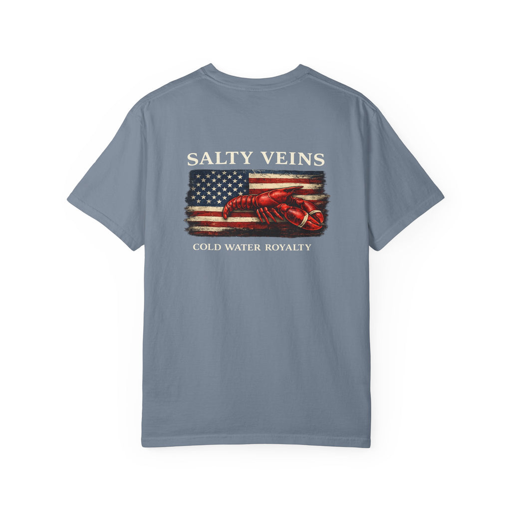 Salty Veins Cold Water Royalty Lobster Tee
