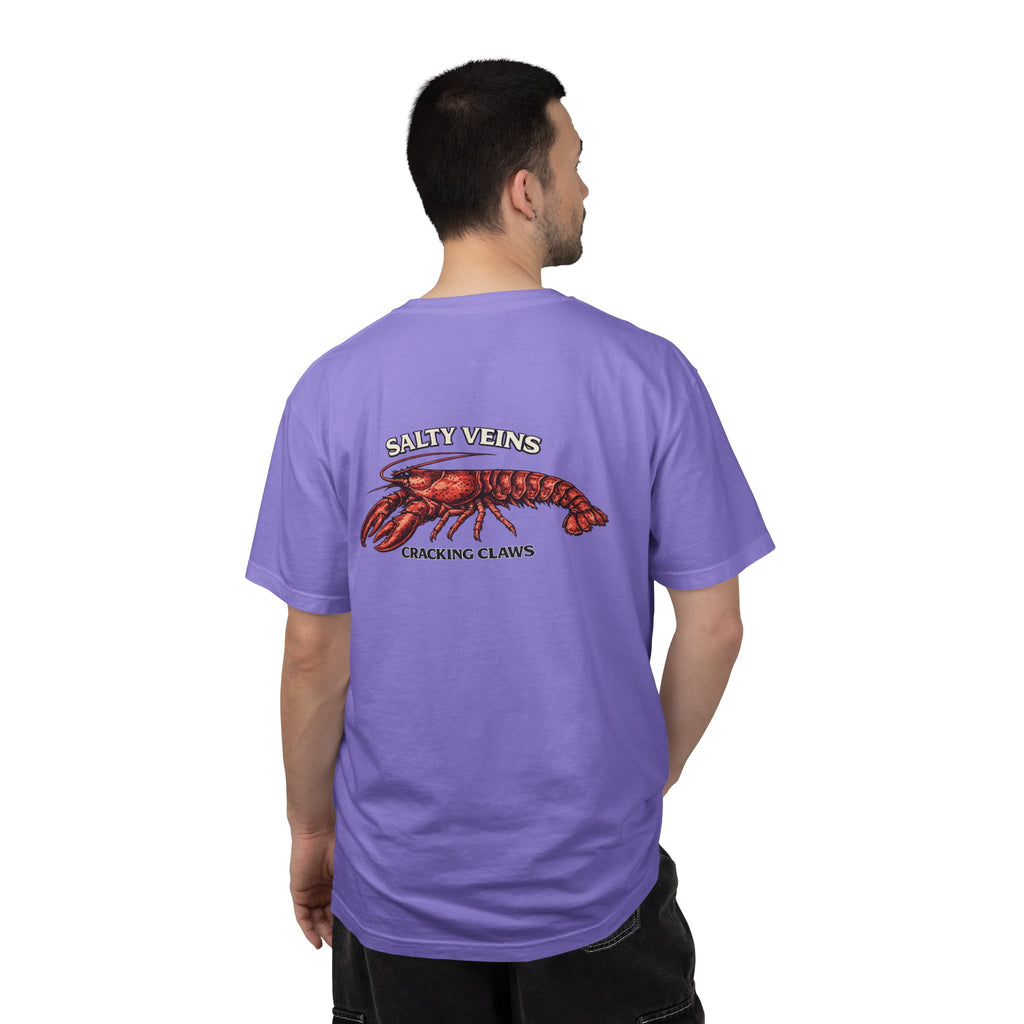 T-shirt Homard Salty Veins — T-shirt graphique « Cracking Claws »