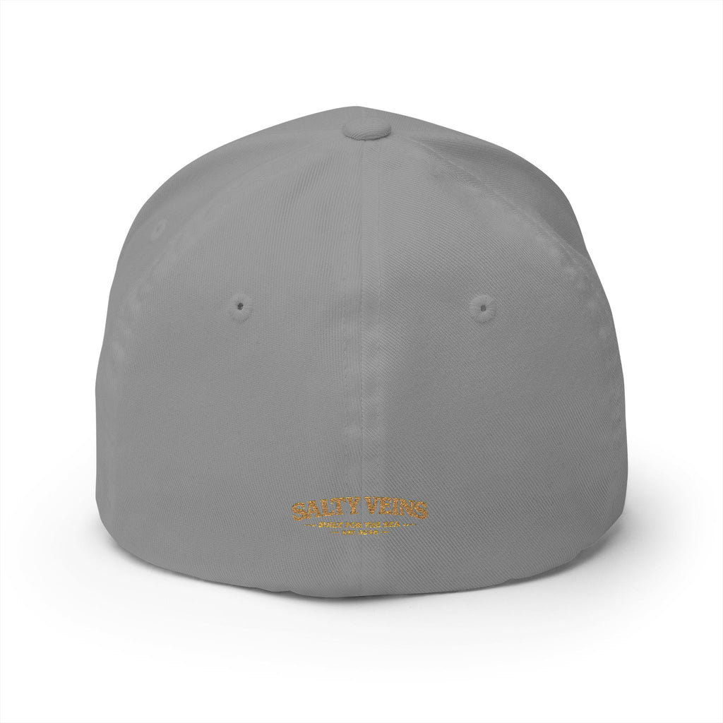 Casquette brodée Salty Veins — Chapeau fermé Beach Life
