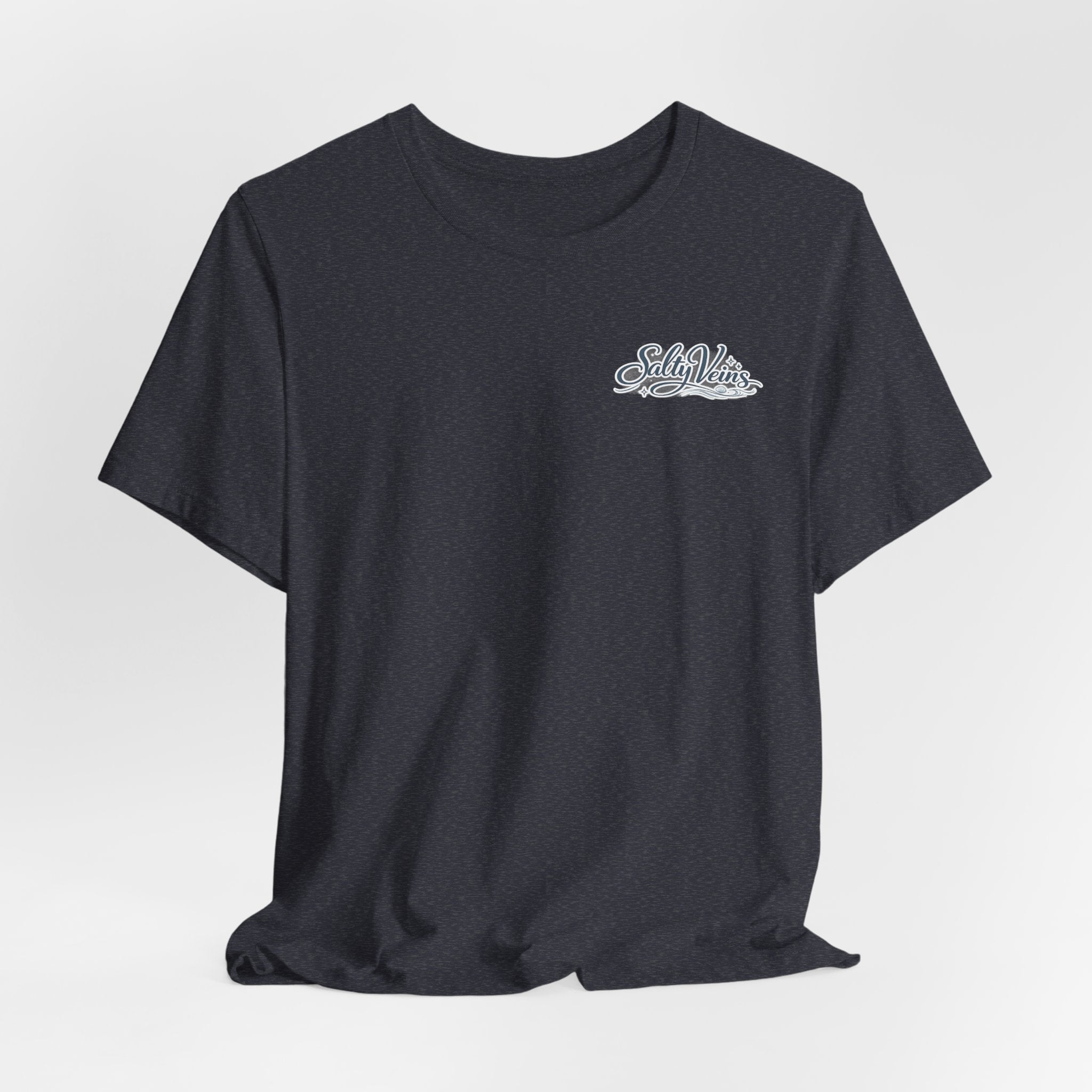 Salty Veins Beach Tee — Surf Graphic Short Sleeve Tee