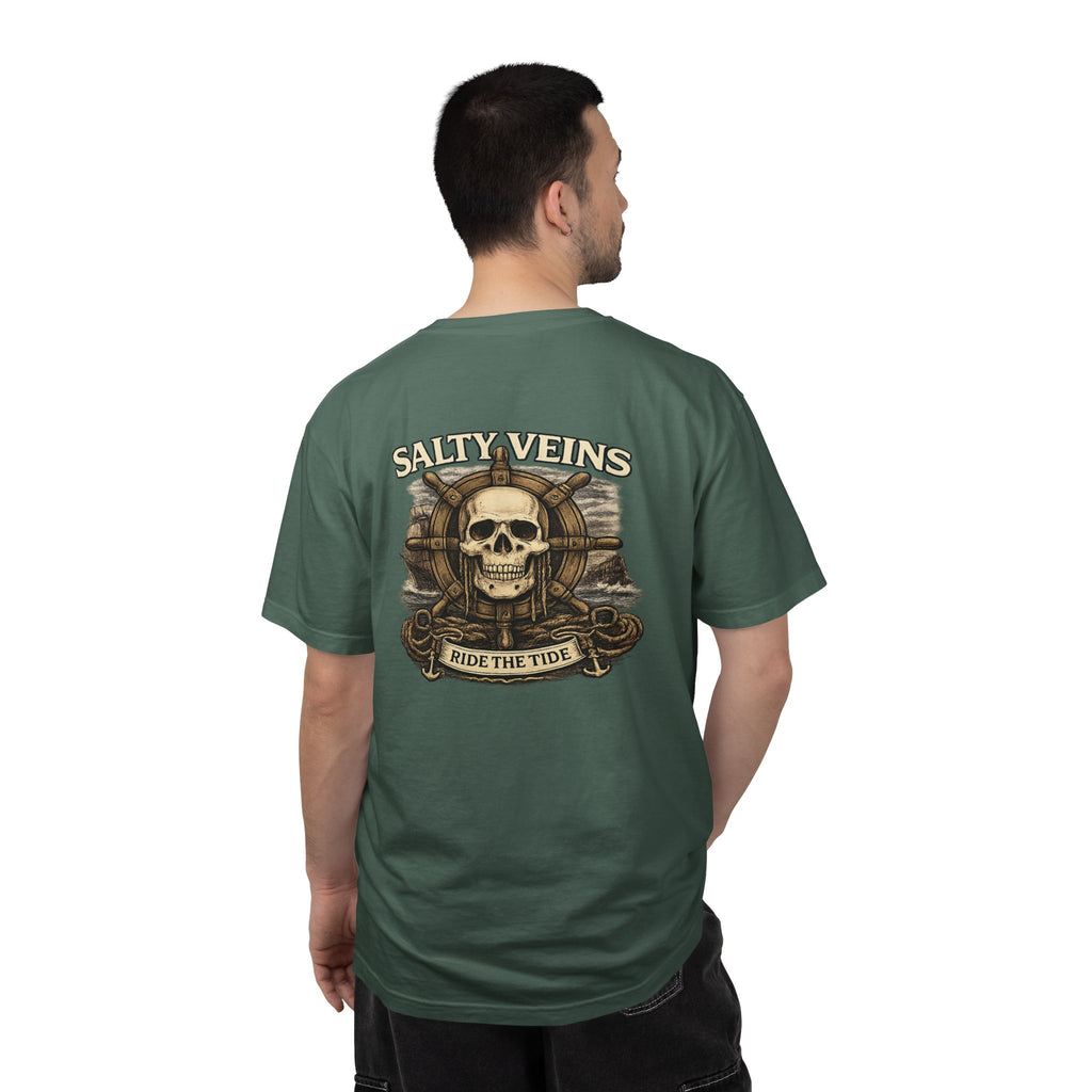 T-shirt Crâne & Casque Salty Veins