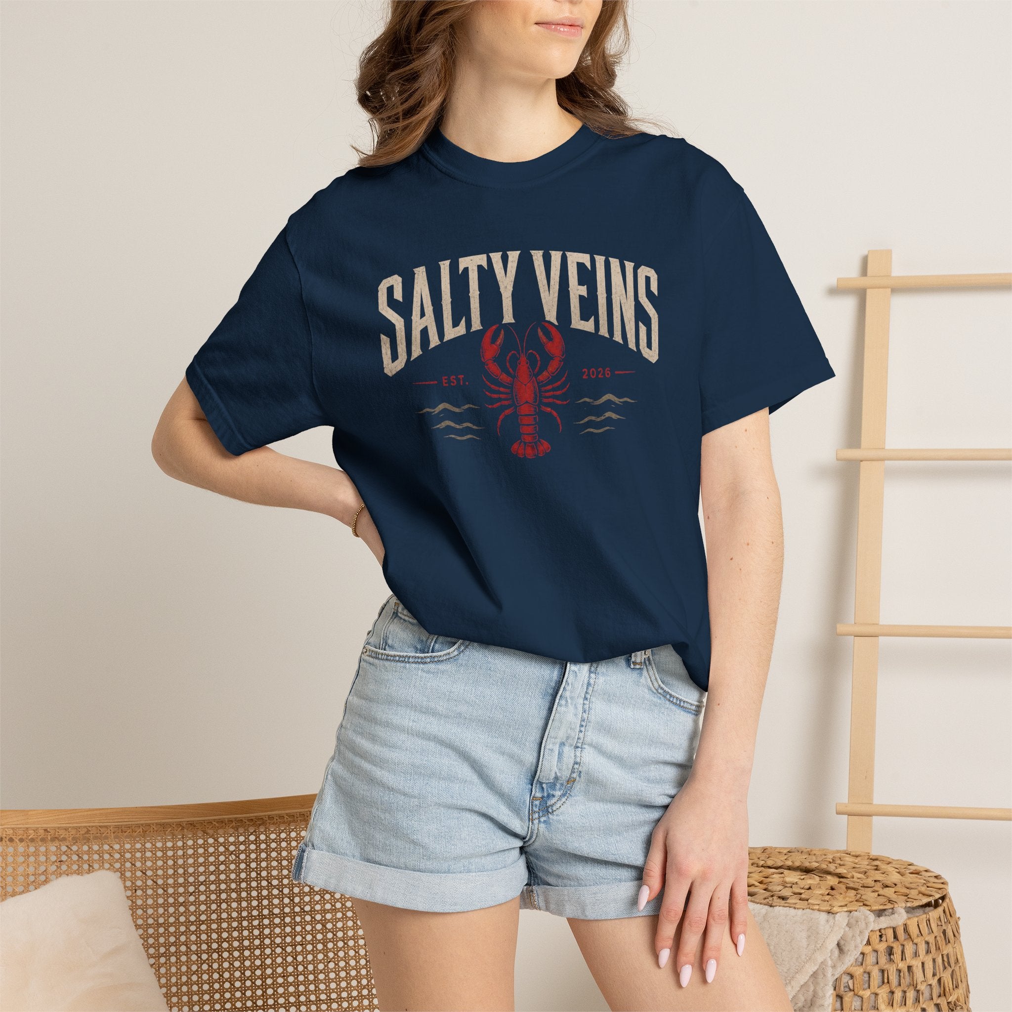Salty Veins Lobster Tee